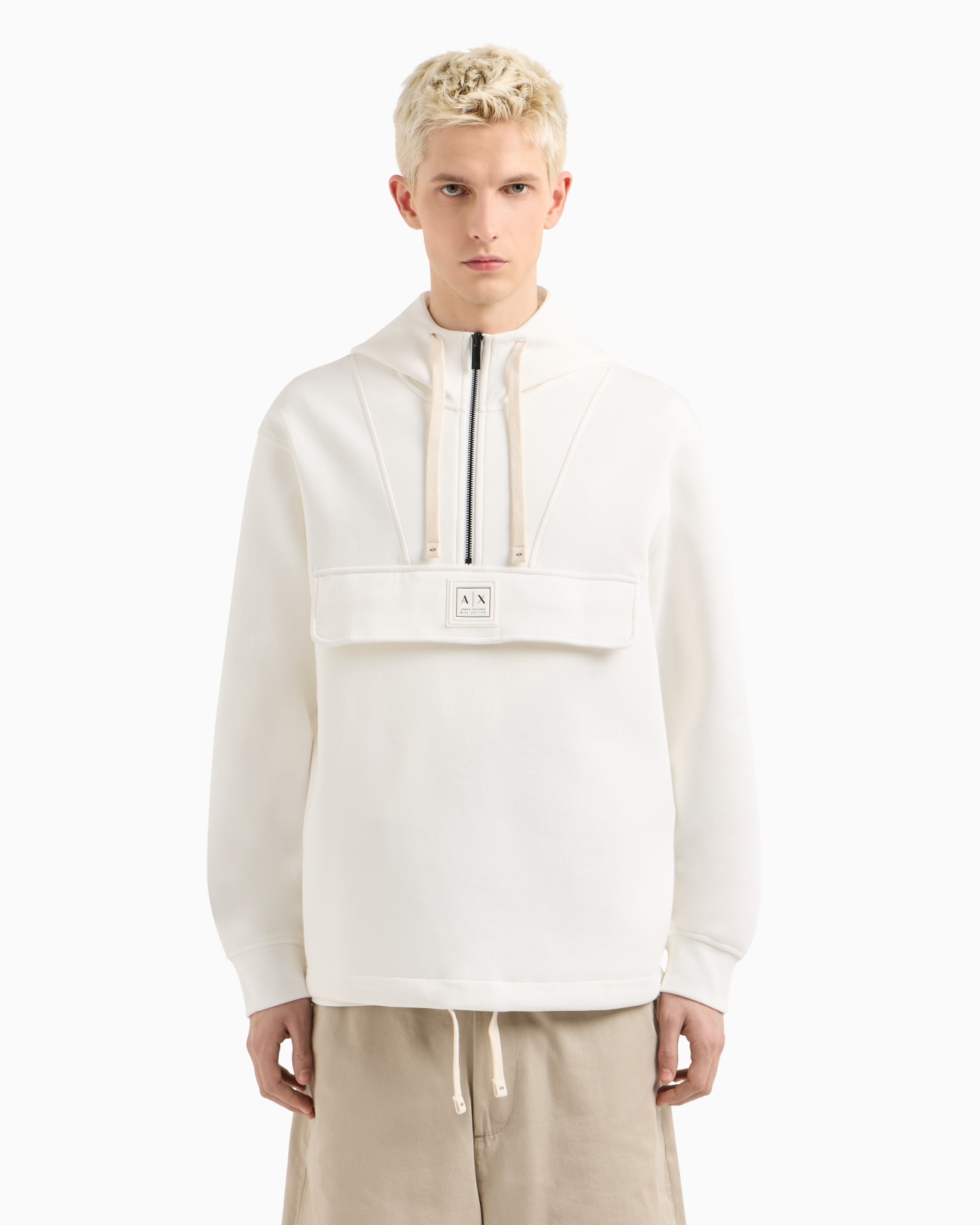 Kapuzenpullover mit halbem Reißverschluss Folie 3