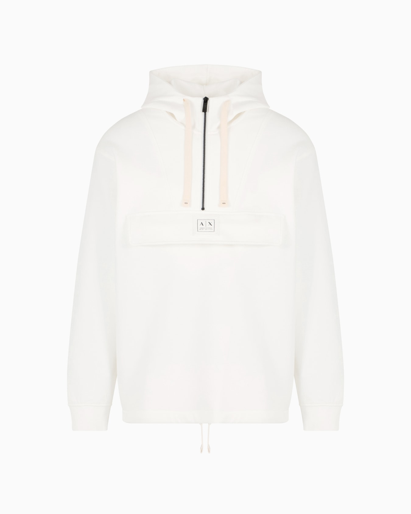 Kapuzenpullover mit halbem Reißverschluss Folie 0