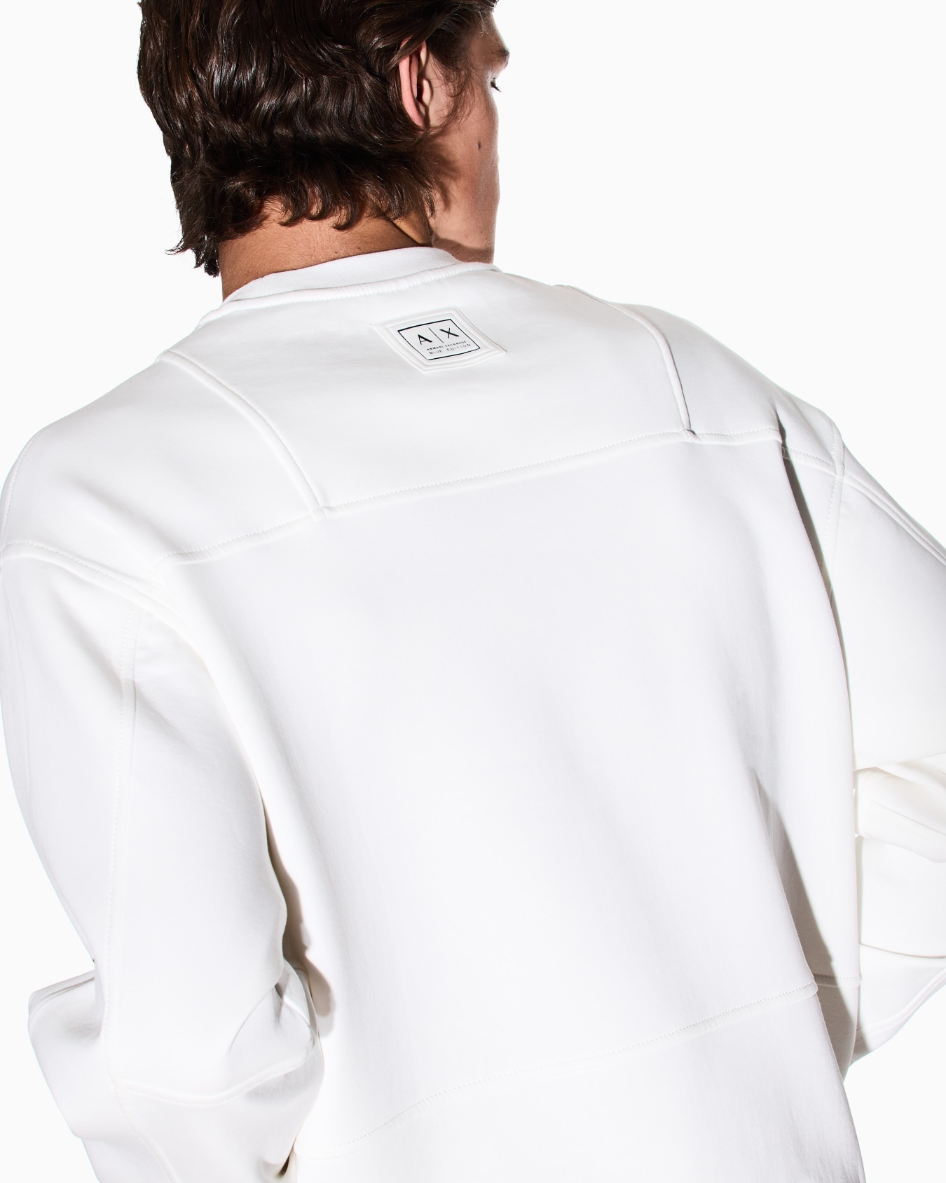 Bonded cotton crewneck sweatshirt Slide 4