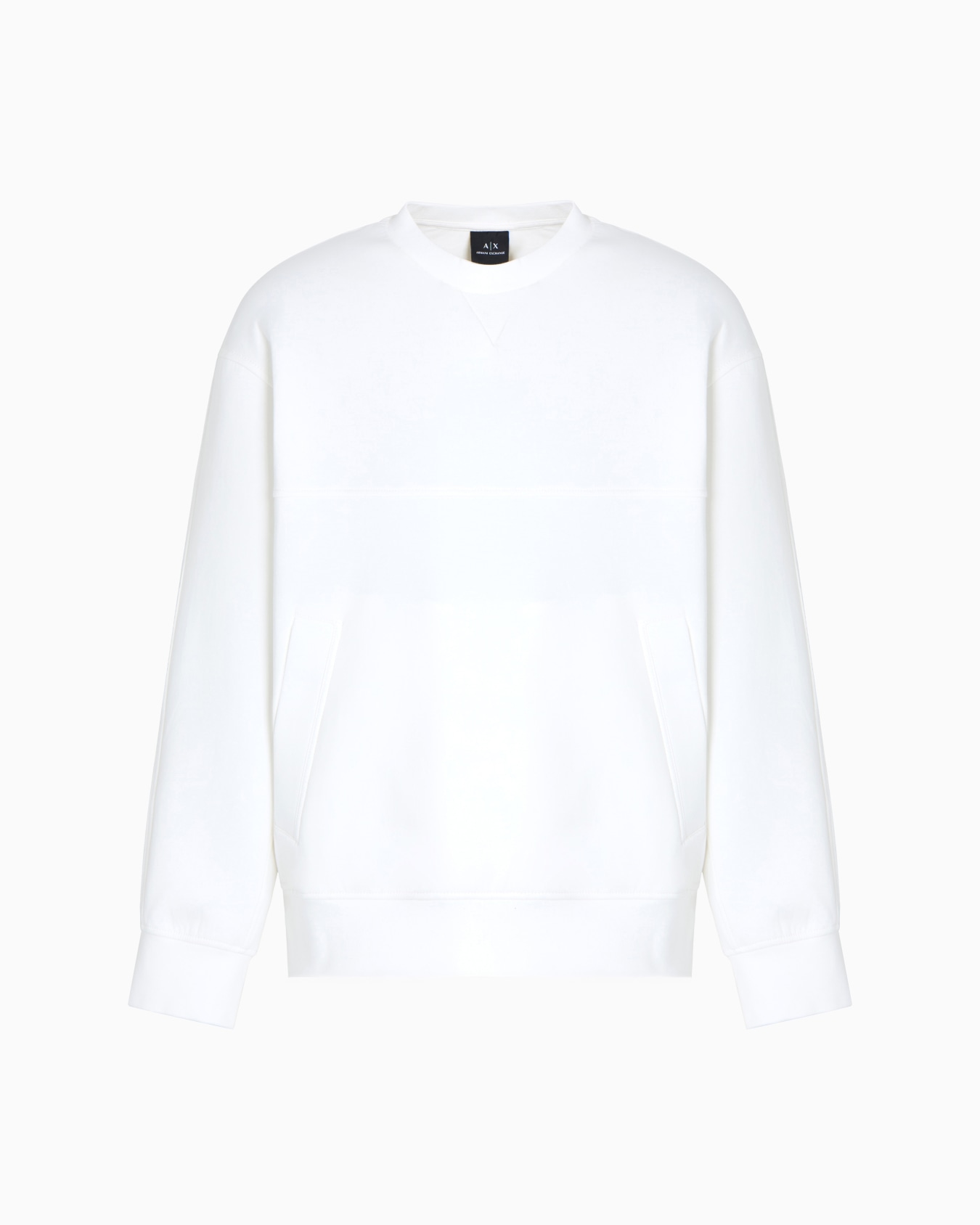 Bonded cotton crewneck sweatshirt Slide 0