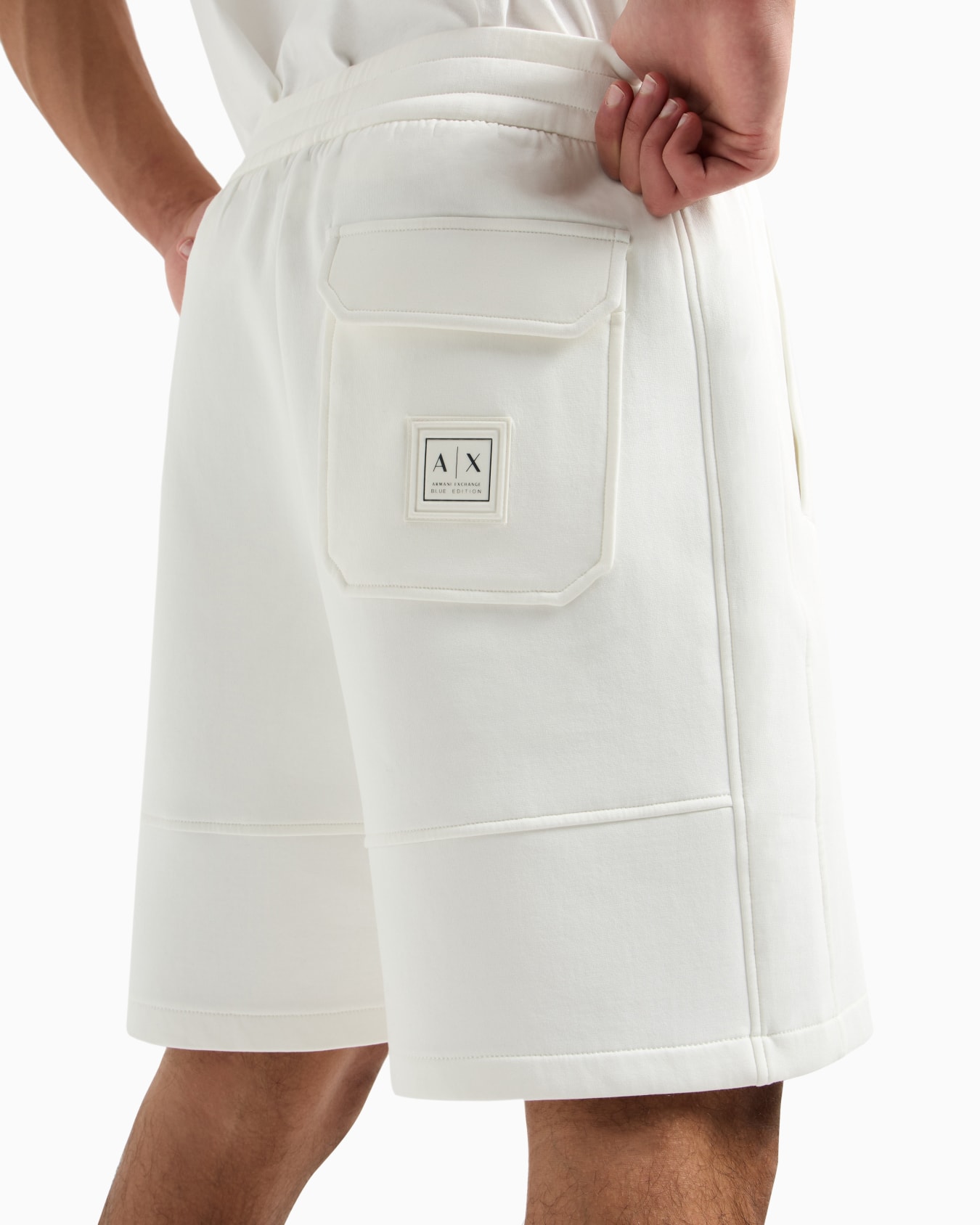 Bonded cotton Bermuda shorts Diapositiva 4