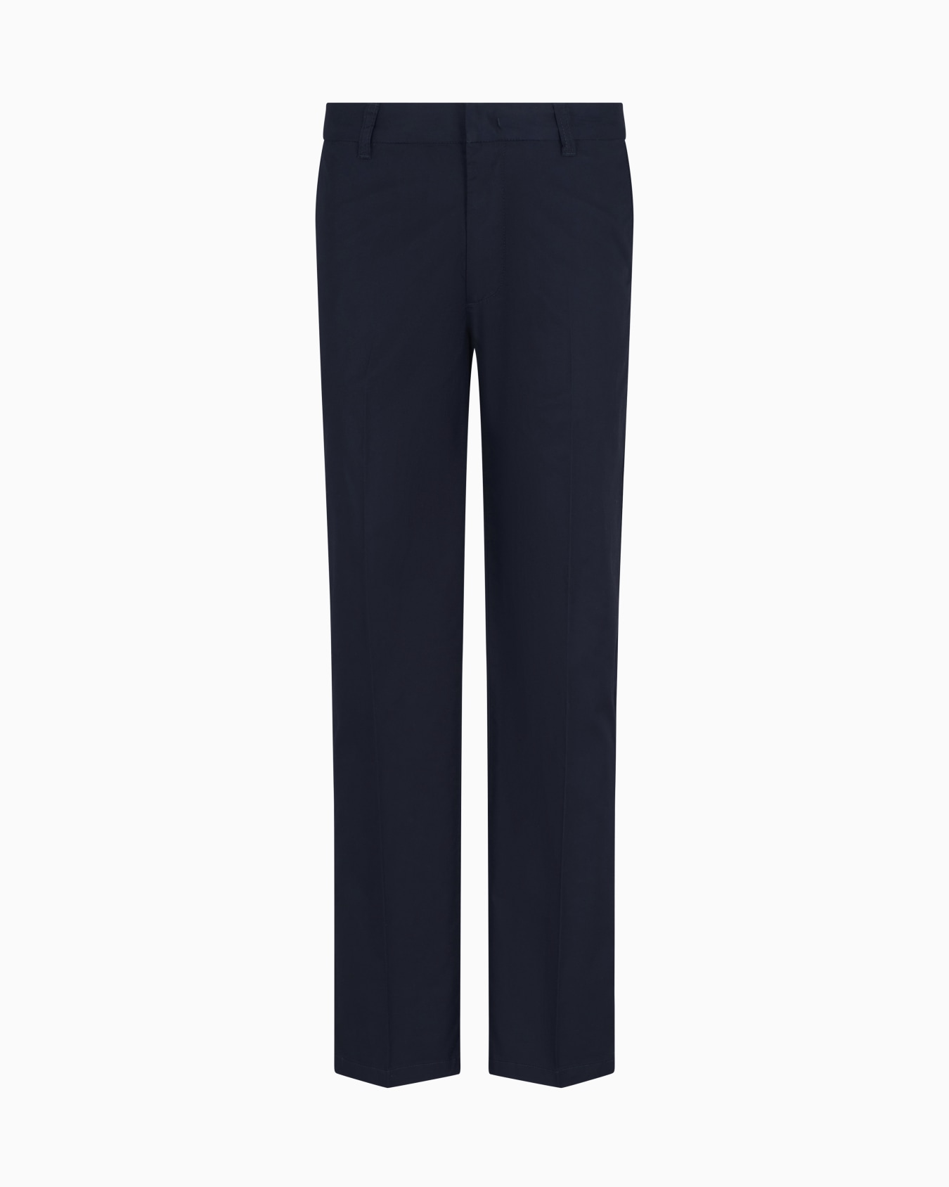 Pantalon droit en sergé de coton Diapositive 0