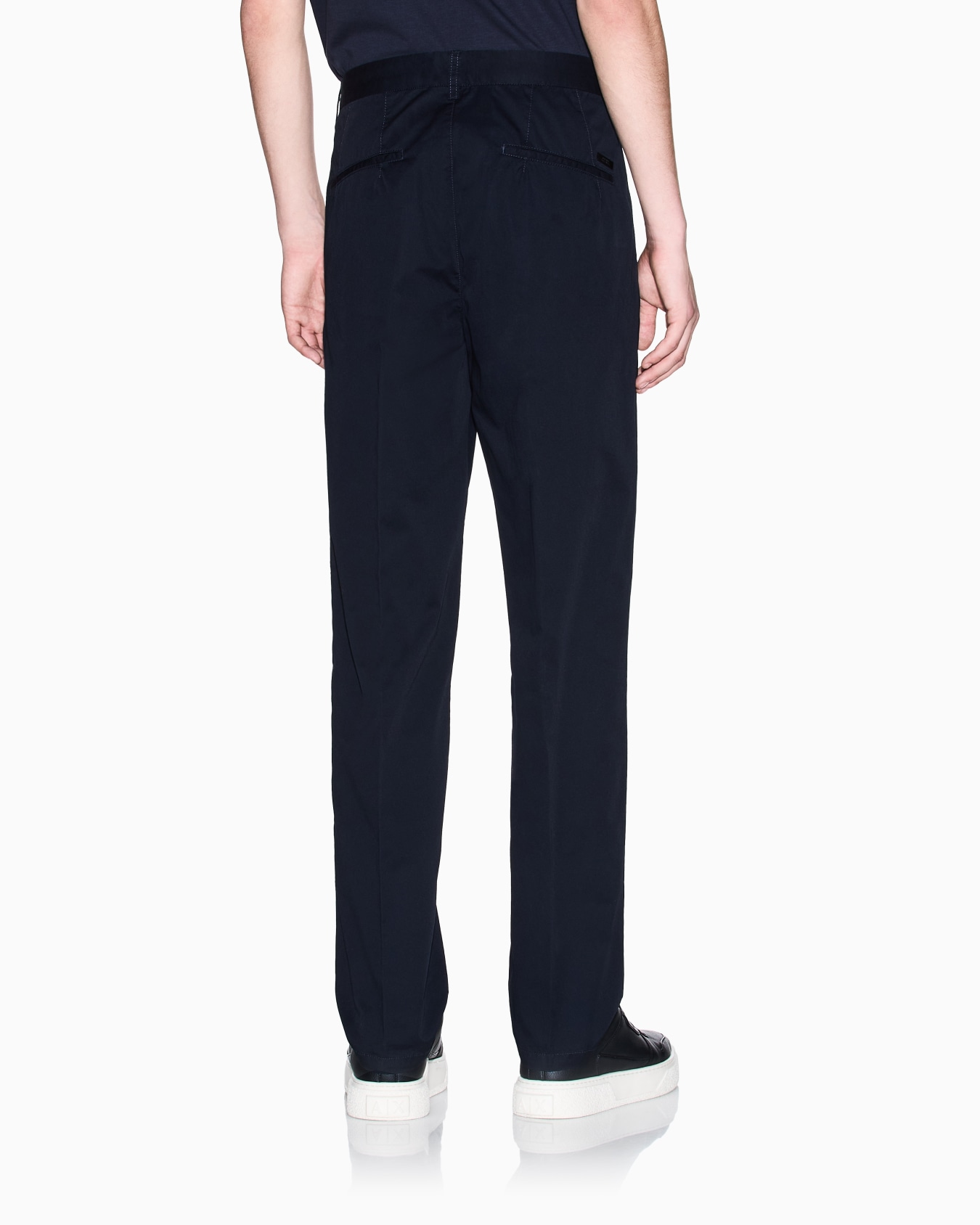 Pantalon droit en sergé de coton Diapositive 2