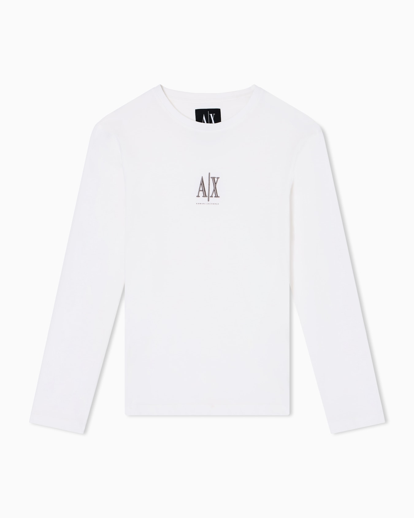 Long-sleeved T-shirt with embroidered logo Diapositive 0