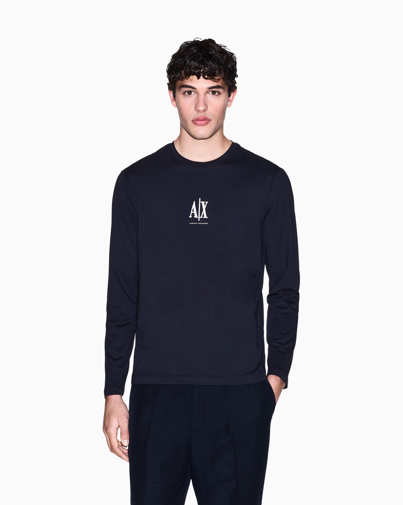 Long-sleeved cotton jersey T-shirt Diapositiva 3