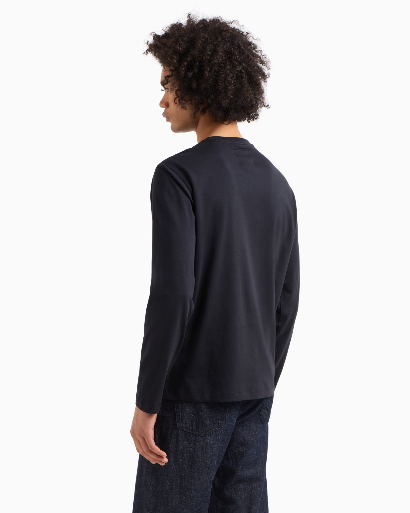 Long-sleeved T-shirt with embroidered logo Slide 2