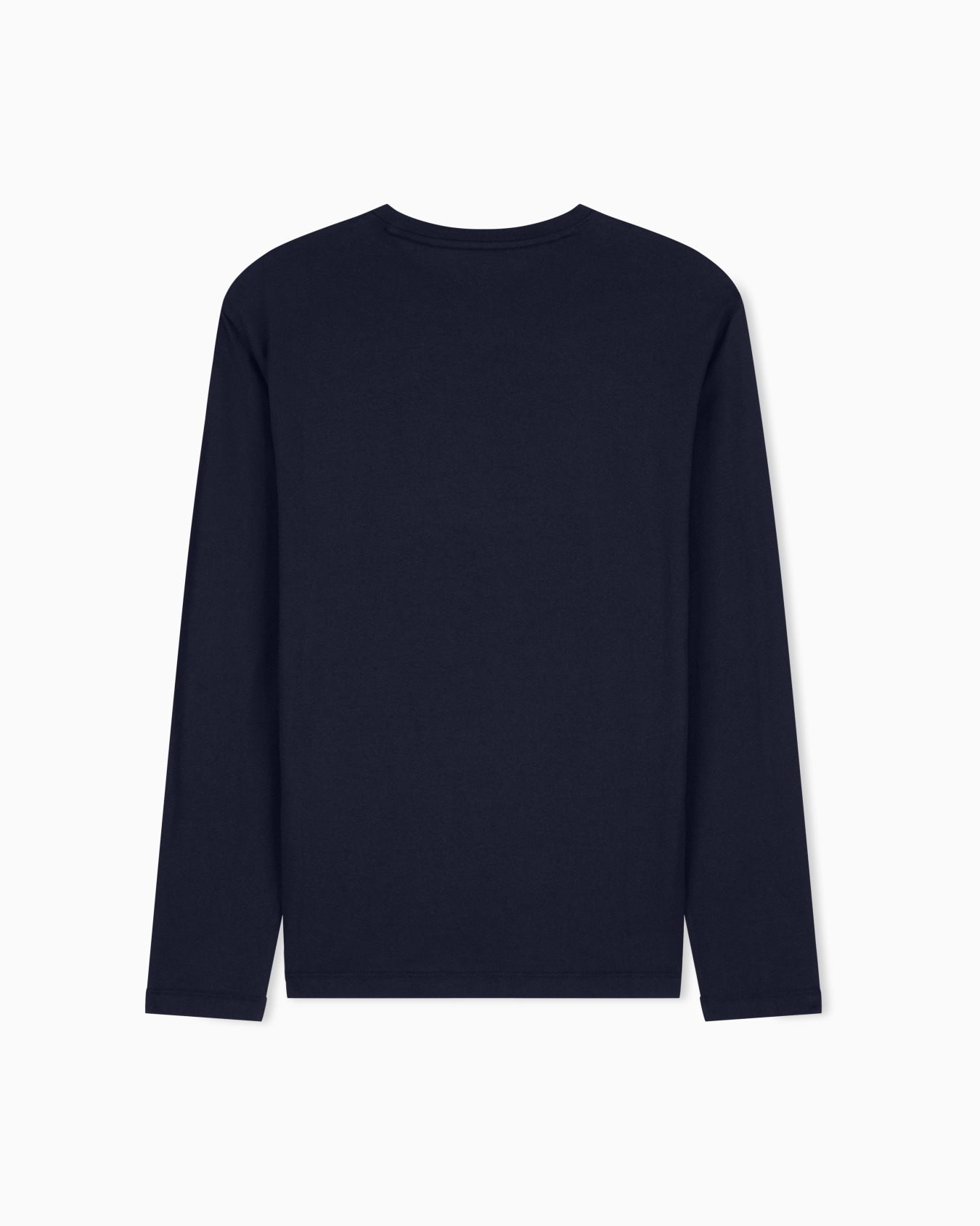 T-shirt cotone girocollo a maniche lunghe con logo Icon Slide 2