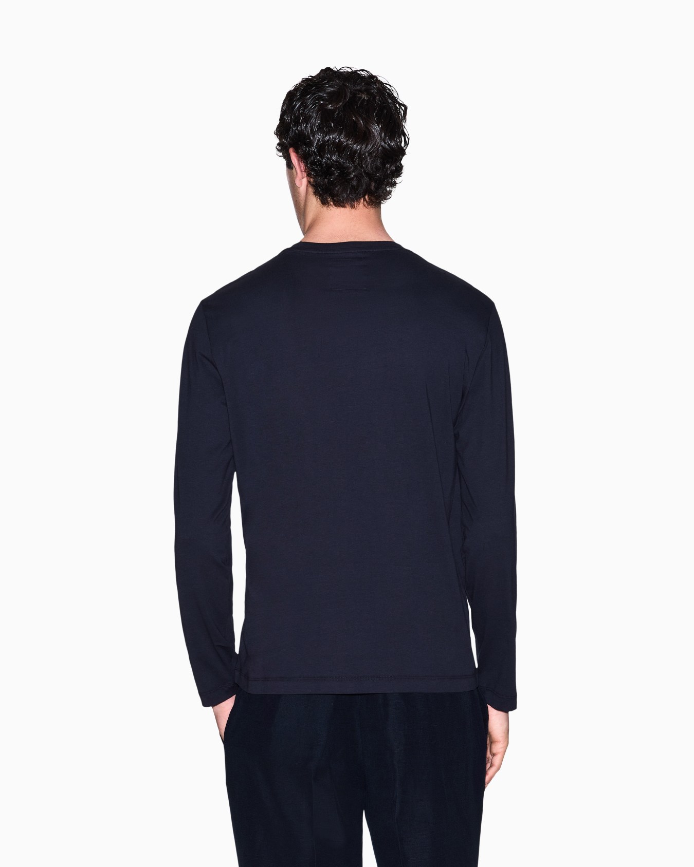 Long-sleeved cotton jersey T-shirt Diapositiva 2