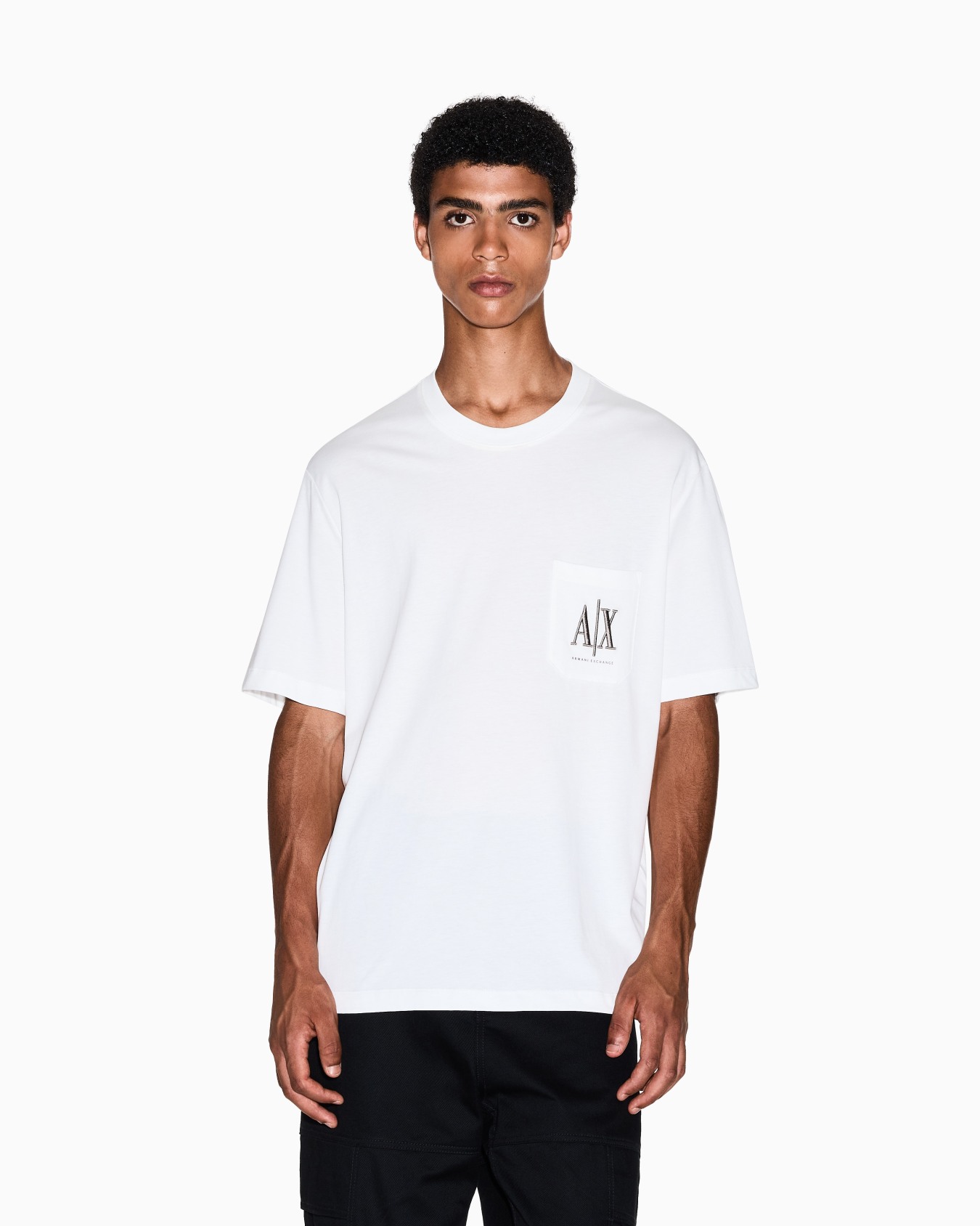 Regular fit T-shirt with pocket and logo Diapositive 3