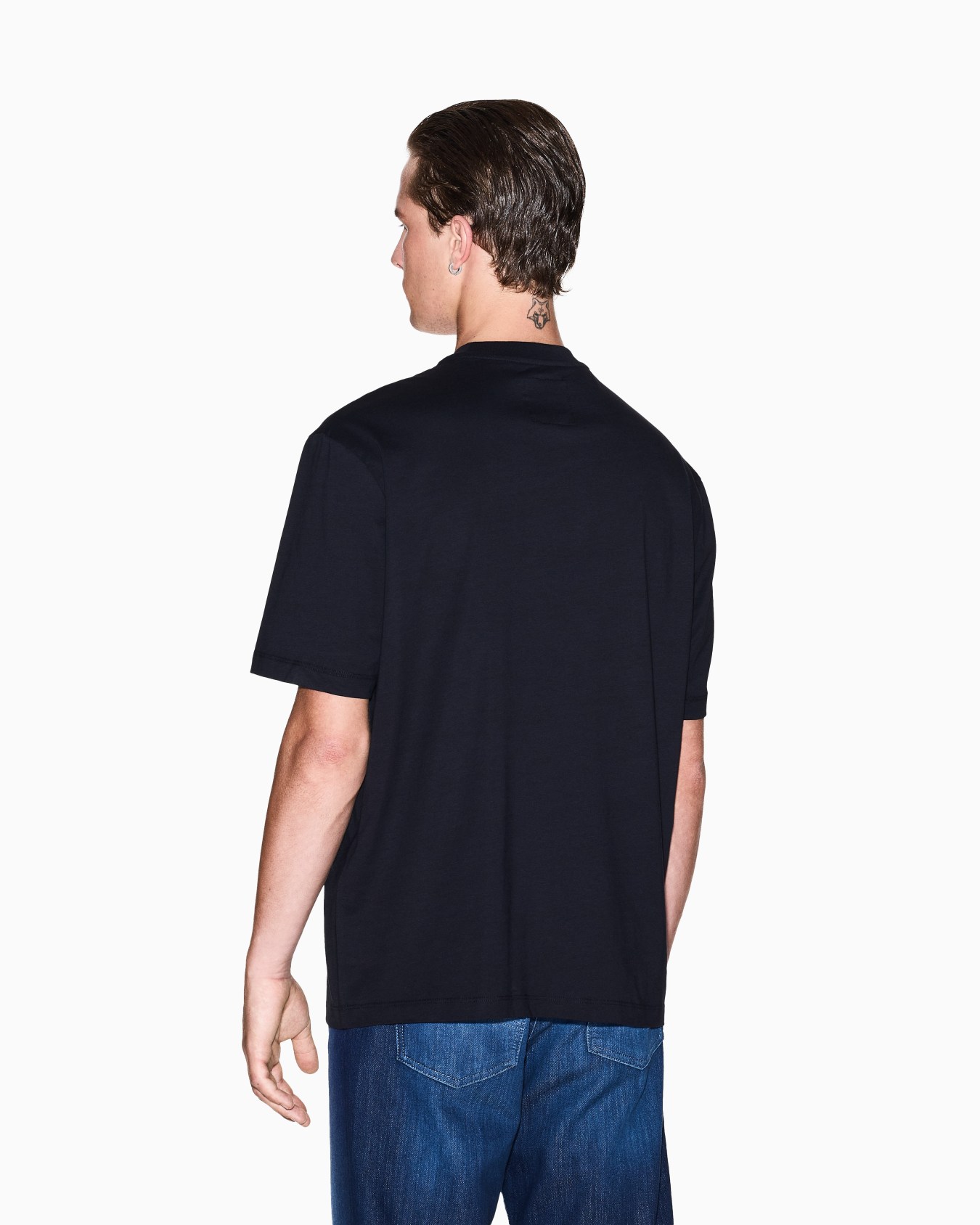 Regular fit T-shirt with pocket and logo Slide 2