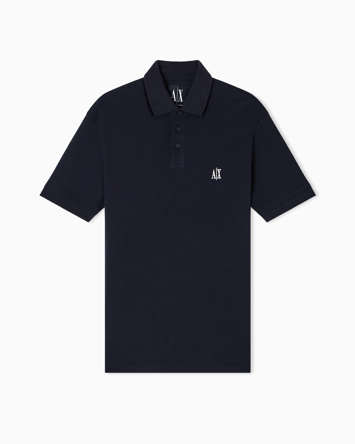 Regular fit cotton polo with logo Diapositive 0