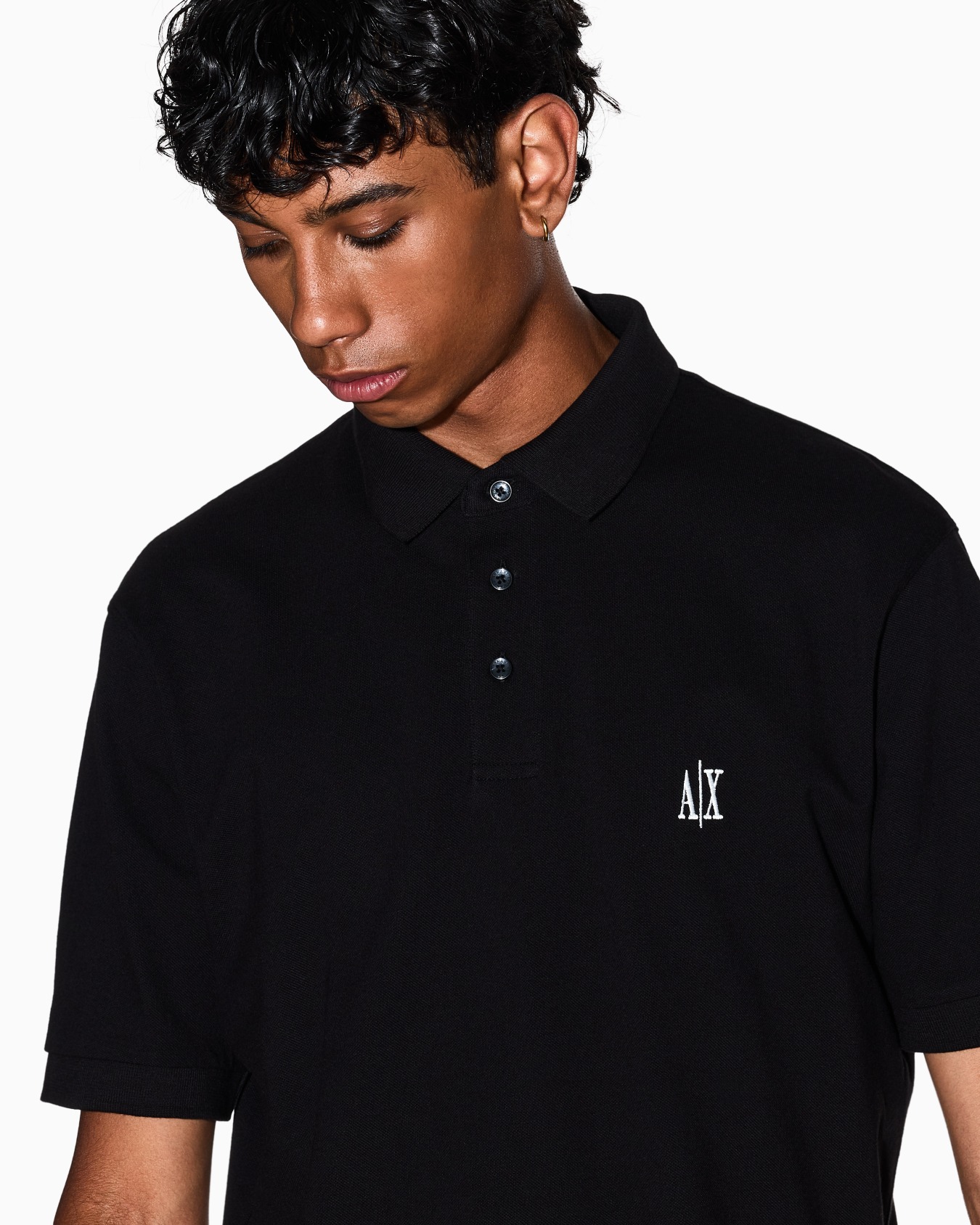 Regular fit cotton polo with logo Folie 5