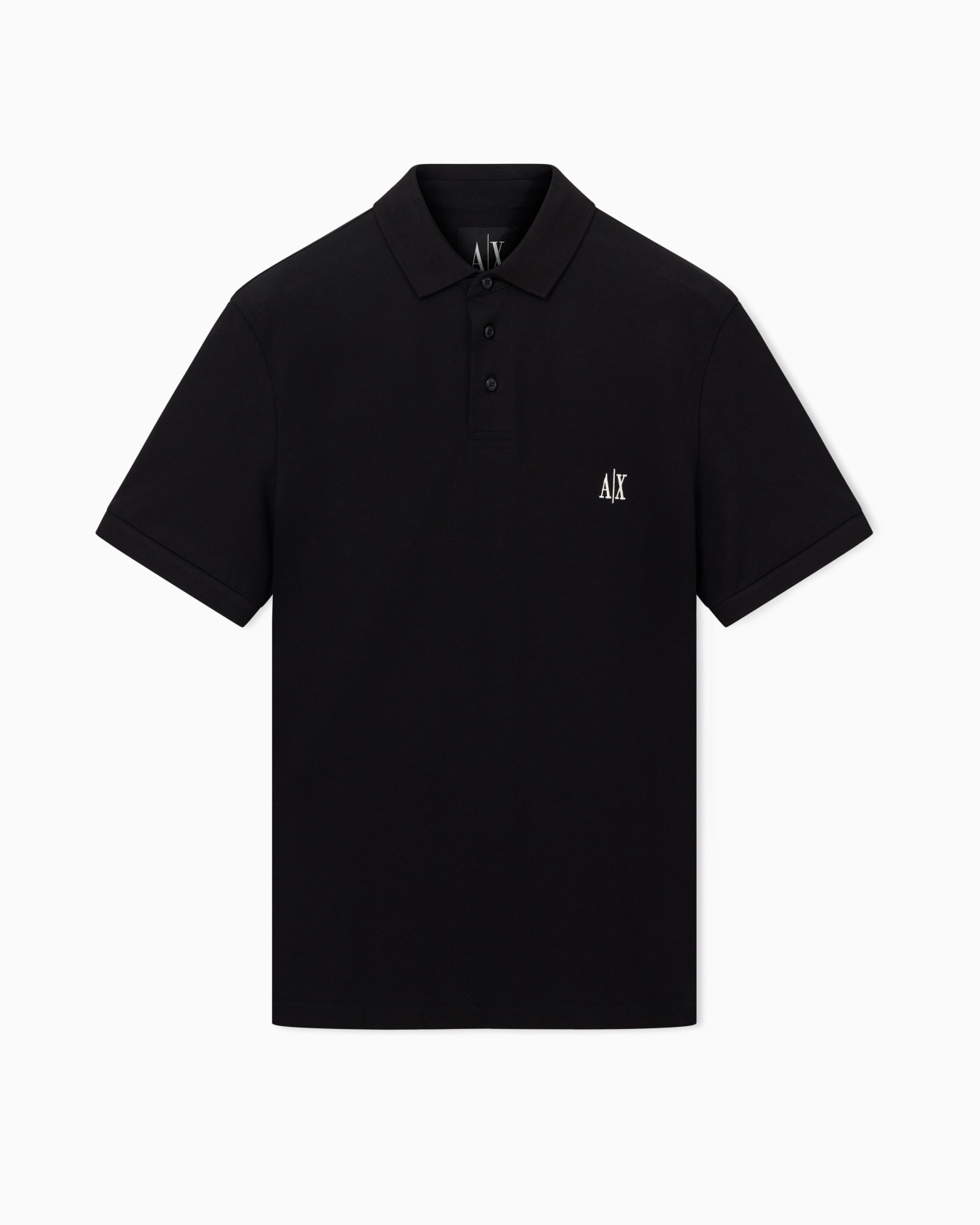 Regular fit cotton polo with logo Folie 0