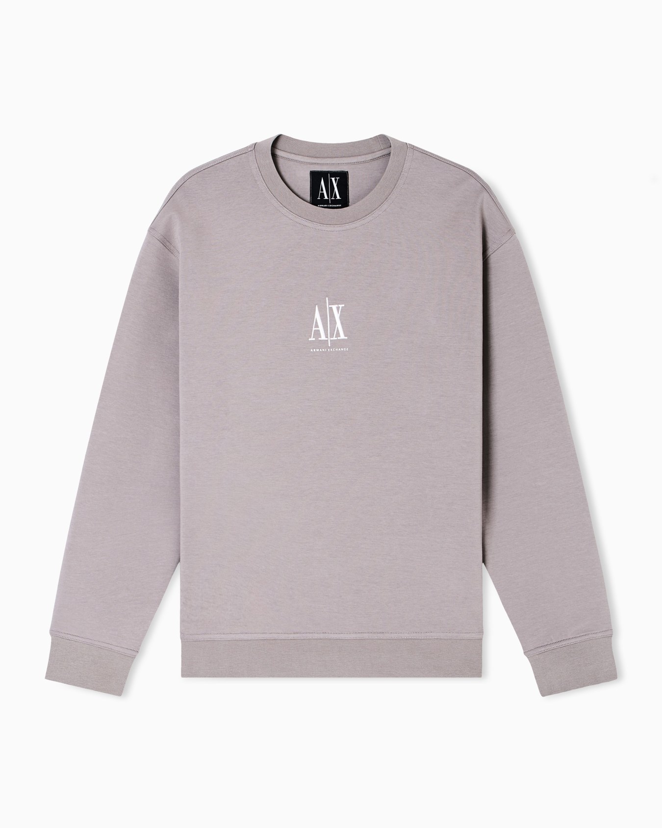 Crewneck sweatshirt with embroidered logo Slide 0