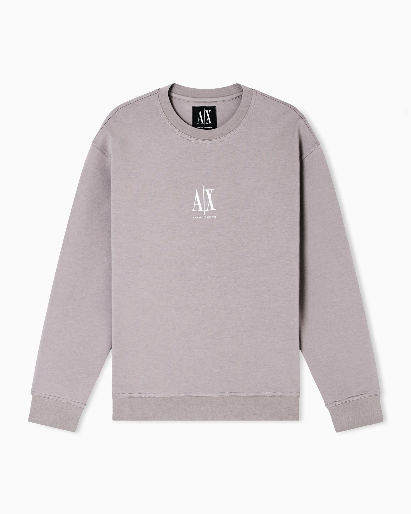 Crewneck sweatshirt with embroidered logo Slide 0