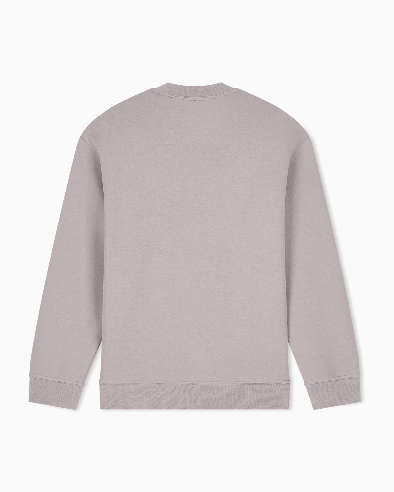 Crew neck sweatshirt in stretch cotton with logo Icon Slide 2