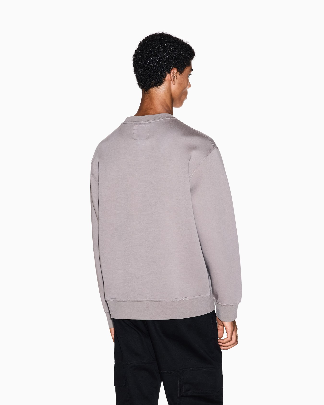Crewneck sweatshirt with embroidered logo Slide 2