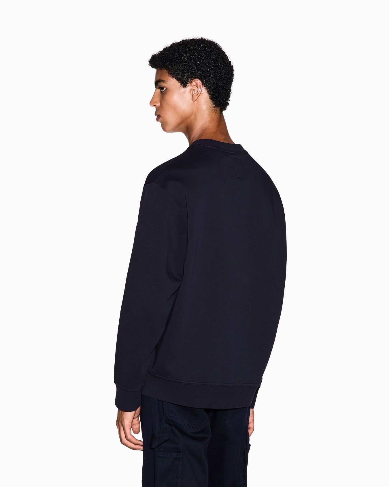 Crewneck sweatshirt with embroidered logo Slide 2