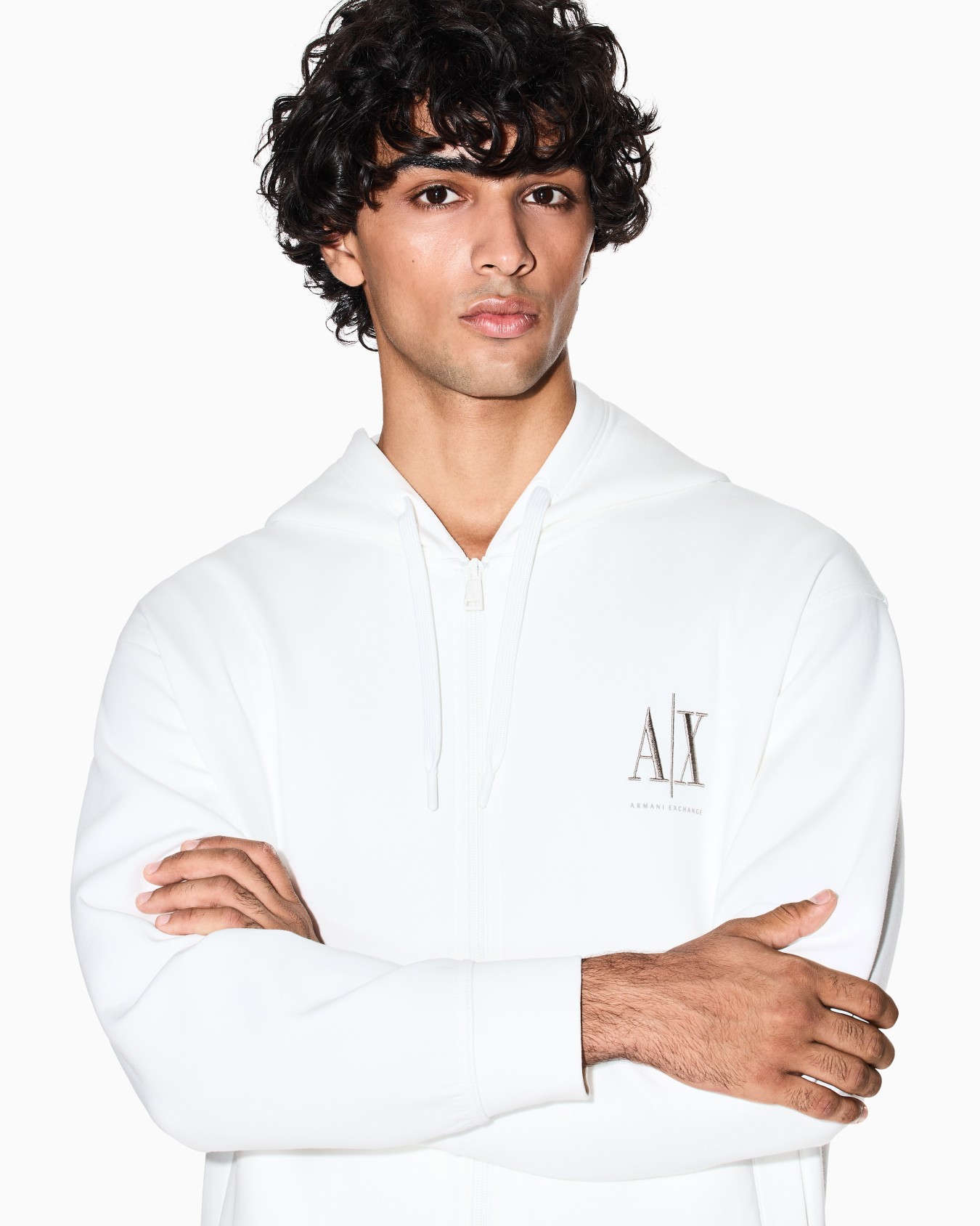 Zip-up hoodie with embroidered logo Slide 4