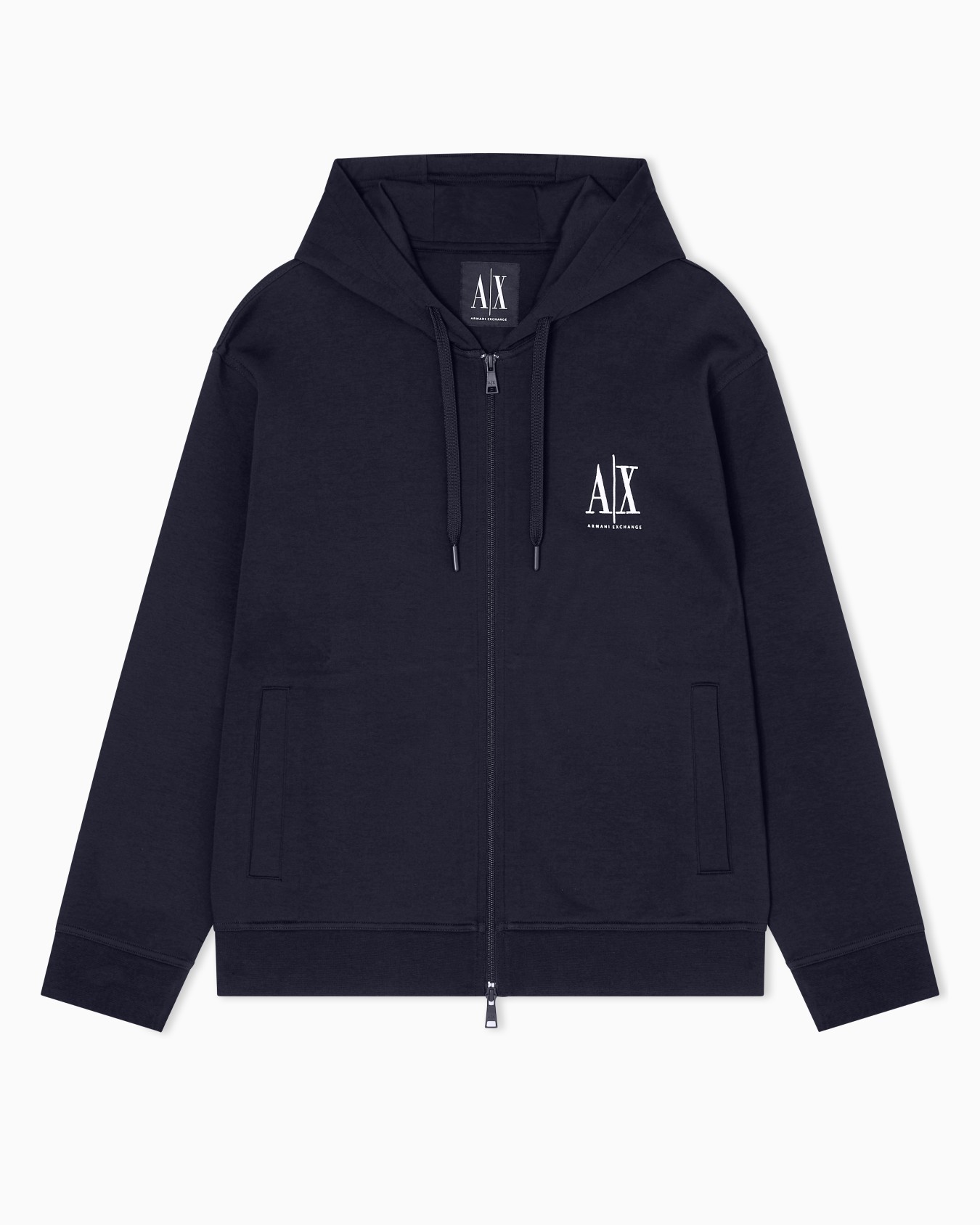 Zip-up hoodie with embroidered logo Folie 0