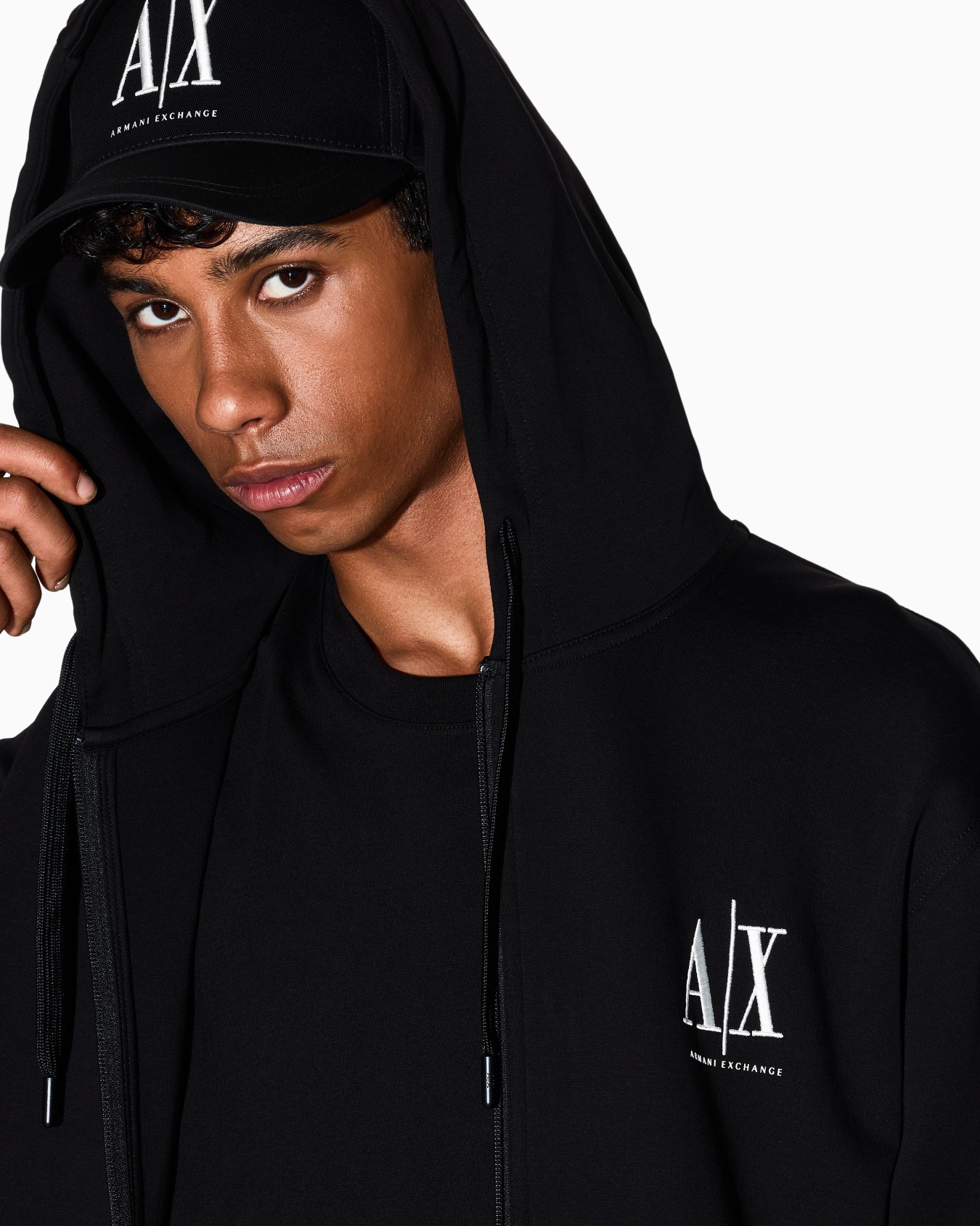 Zip-up hoodie with embroidered logo Slide 4