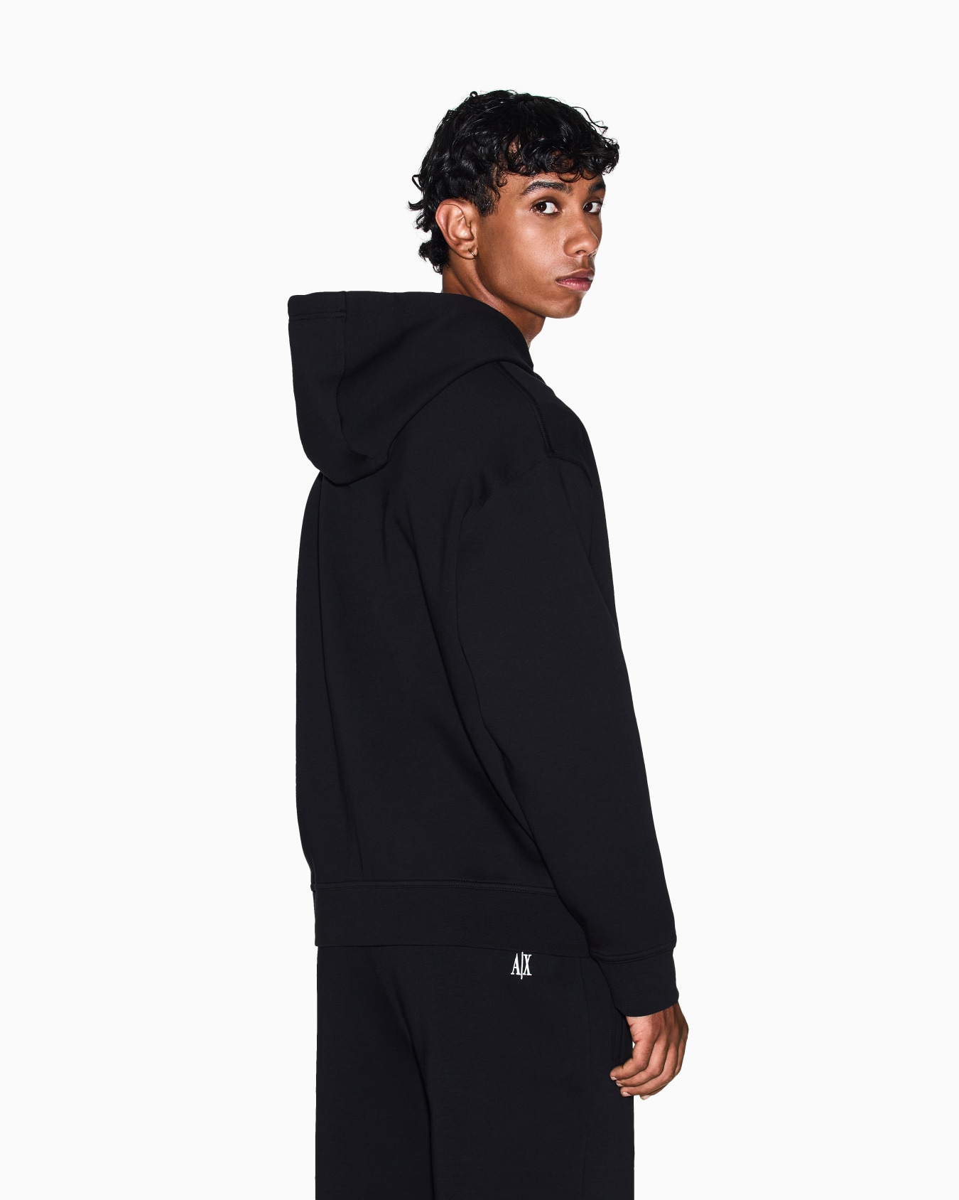 Felpa Zip-Up in tessuto stretch bonded Slide 5