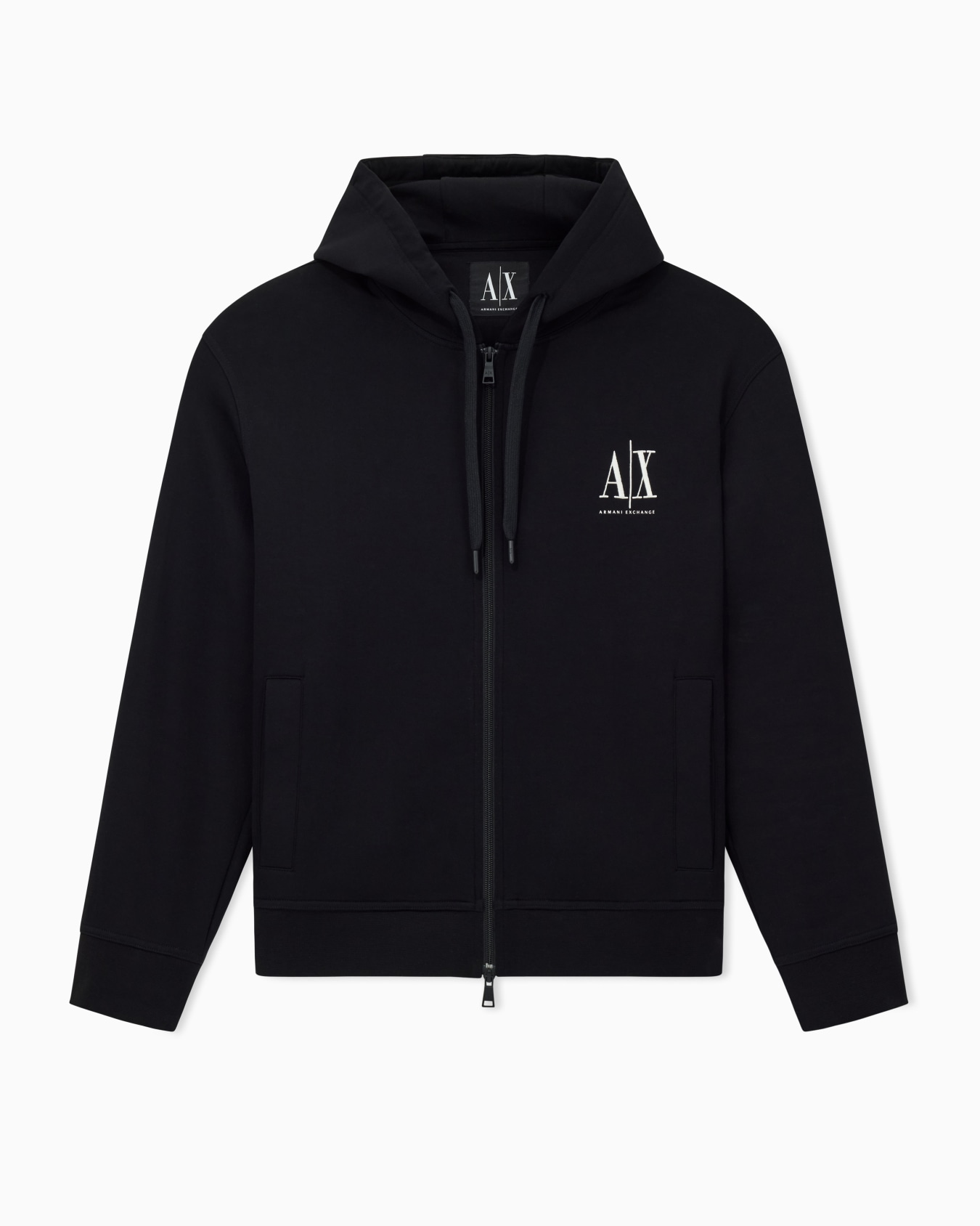 Zip-up hoodie with embroidered logo Slide 0