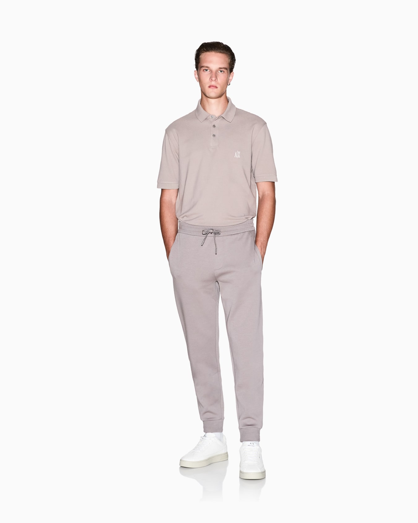 Pantaloni in Cotone Stretch Bonded Slide 1