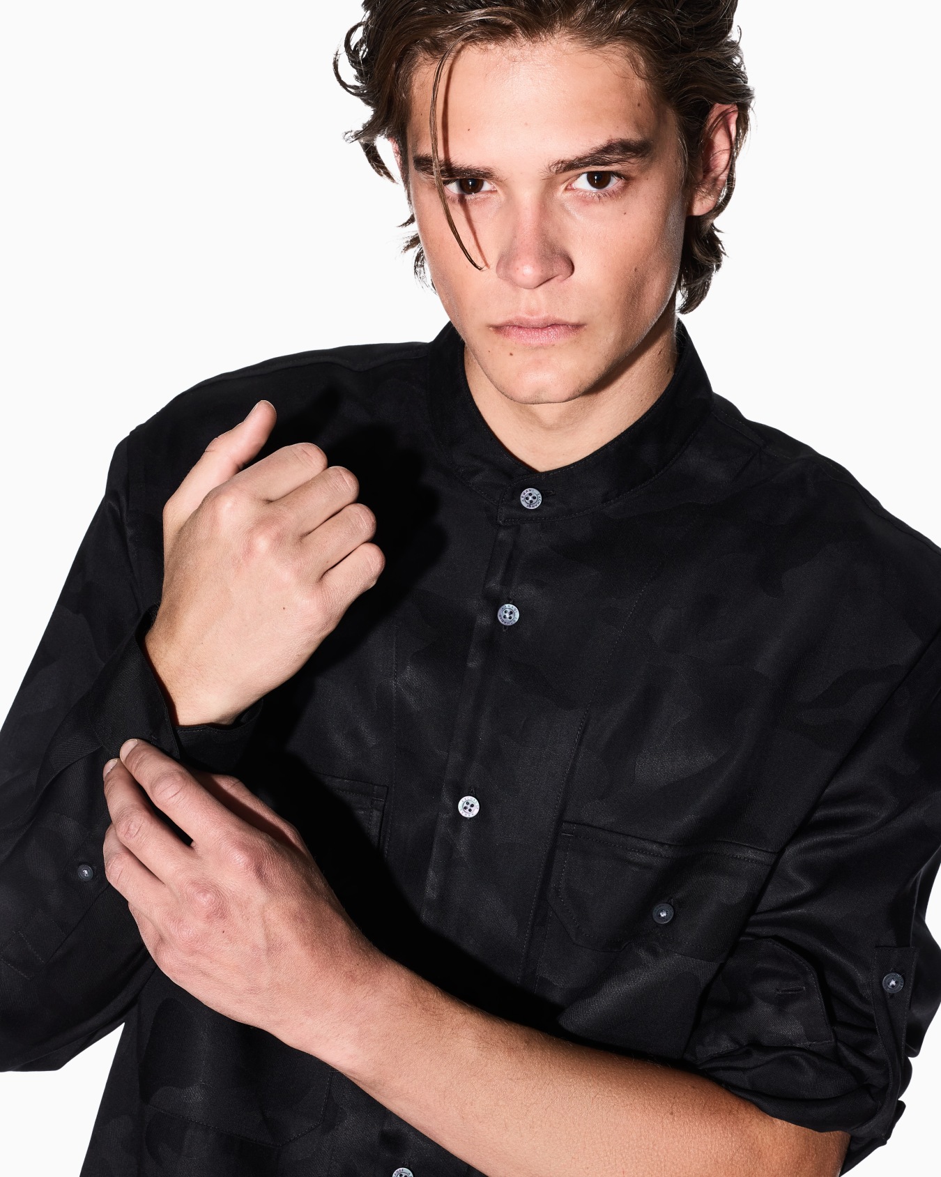 Comfort fit shirt in lyocell Slide 4