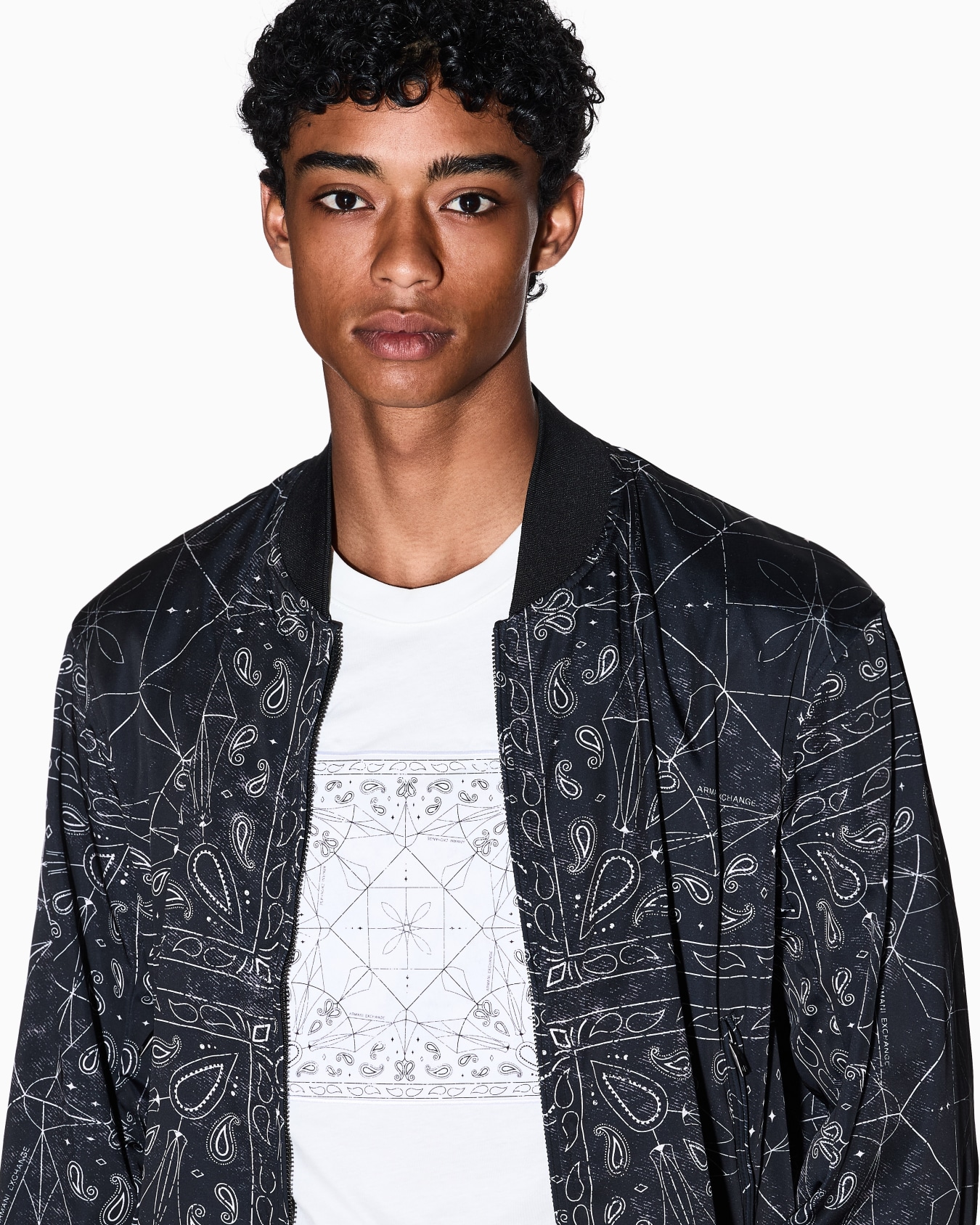 Kaleidoscope Pattern Bomber Jacket Slide 4