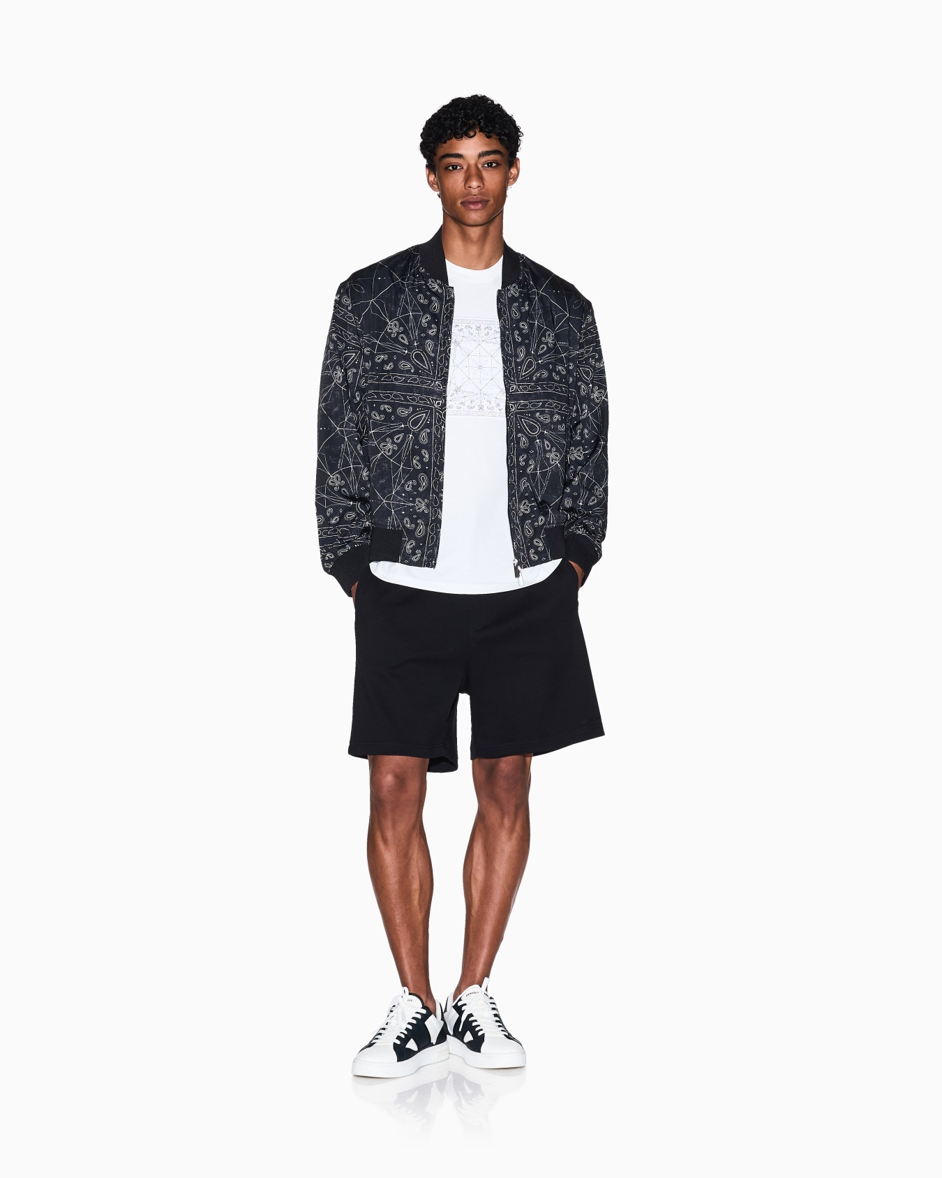 Kaleidoscope Pattern Bomber Jacket Slide 1