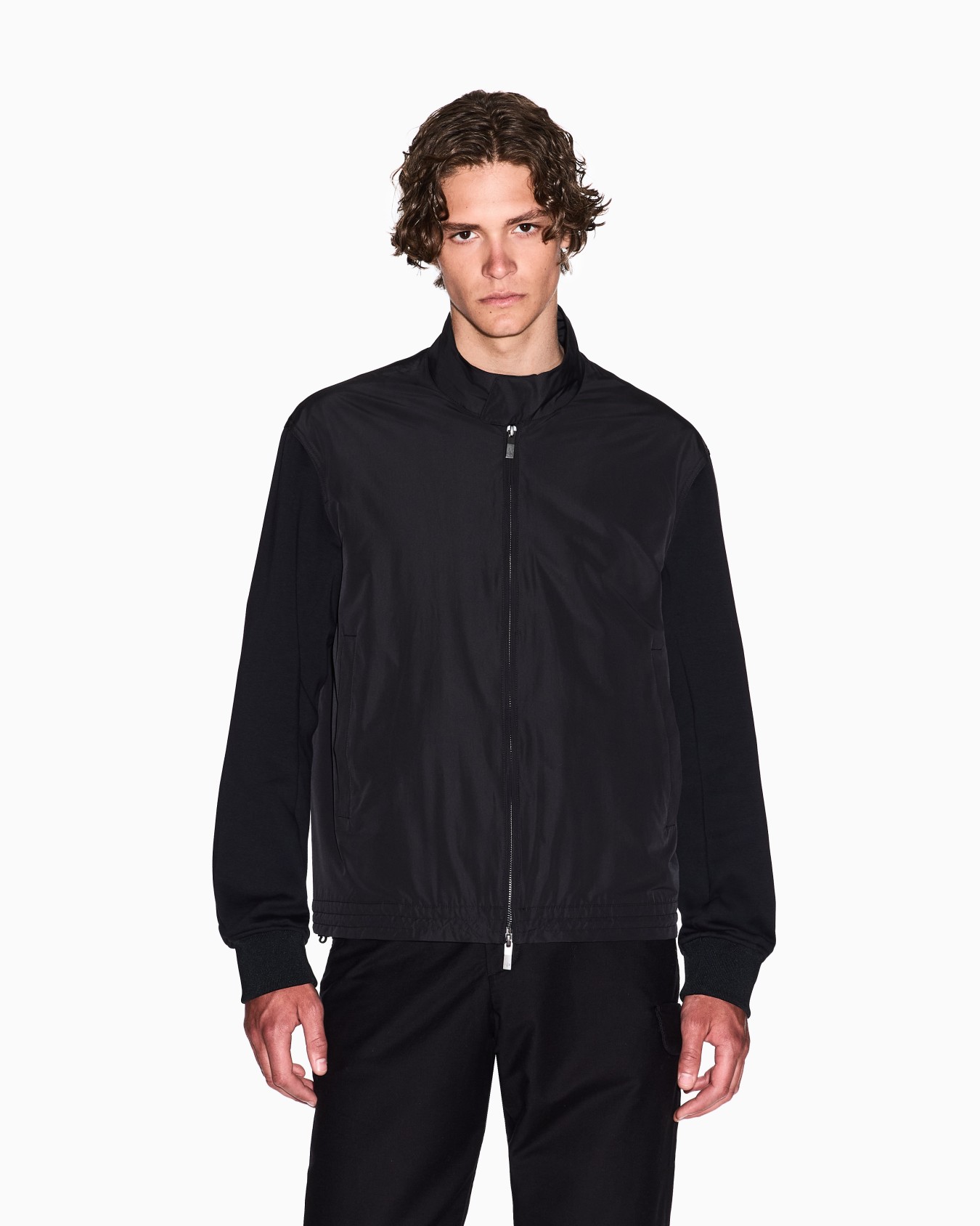 Full zip jacket in cotton blend Slide 3