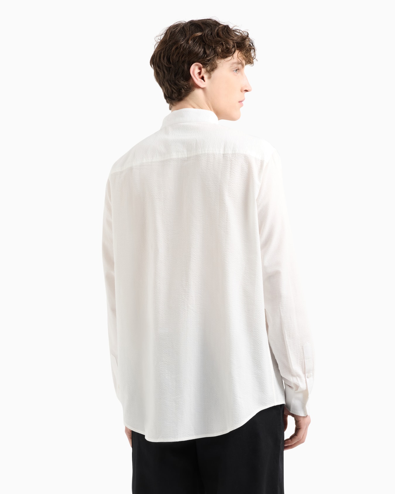 Regular fit shirt in yarn dyed cotton Slide 2