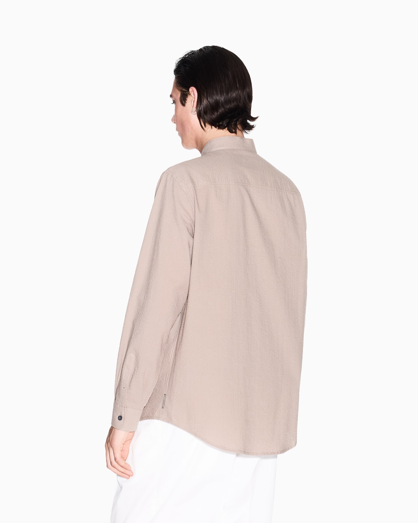 Regular fit shirt in yarn dyed cotton Slide 2