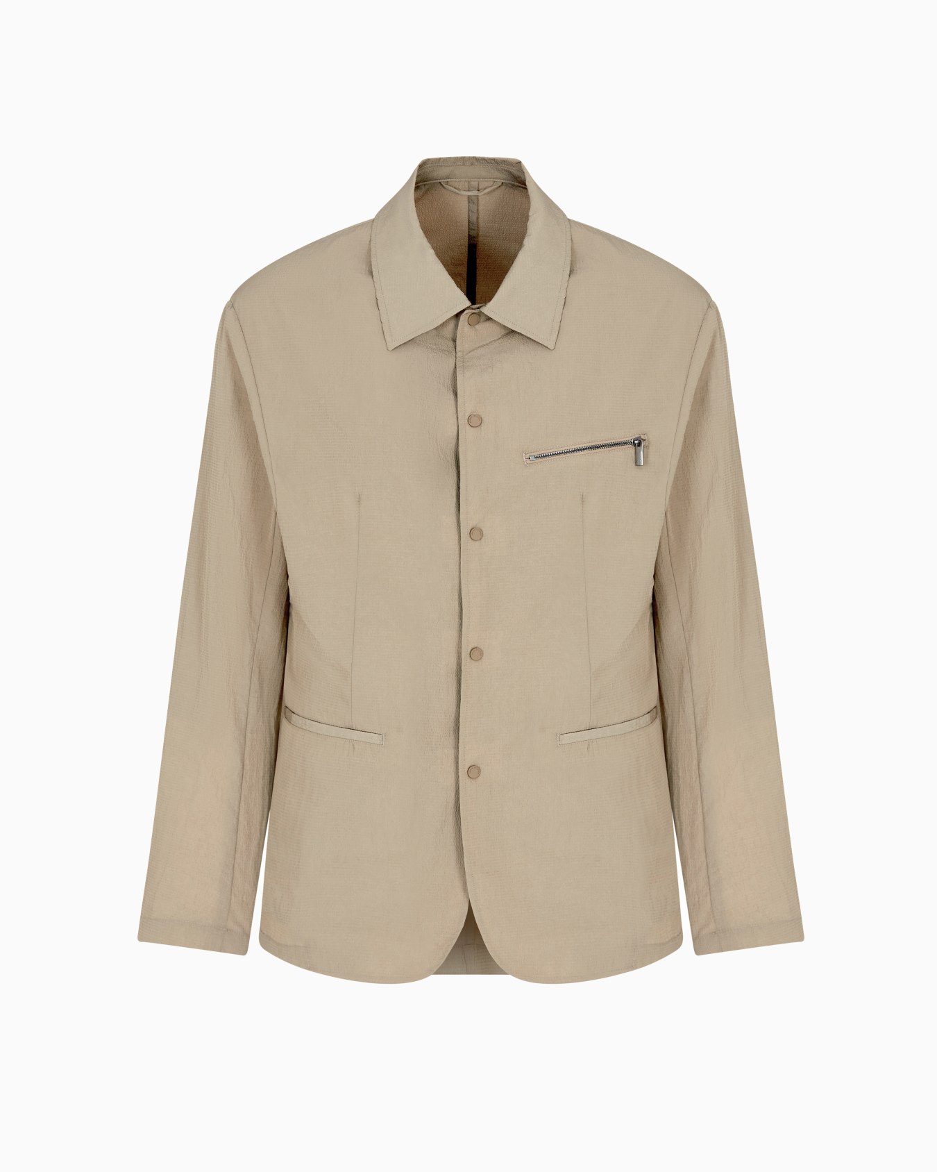 Nylon seersucker jacket zip pocket Slide 0