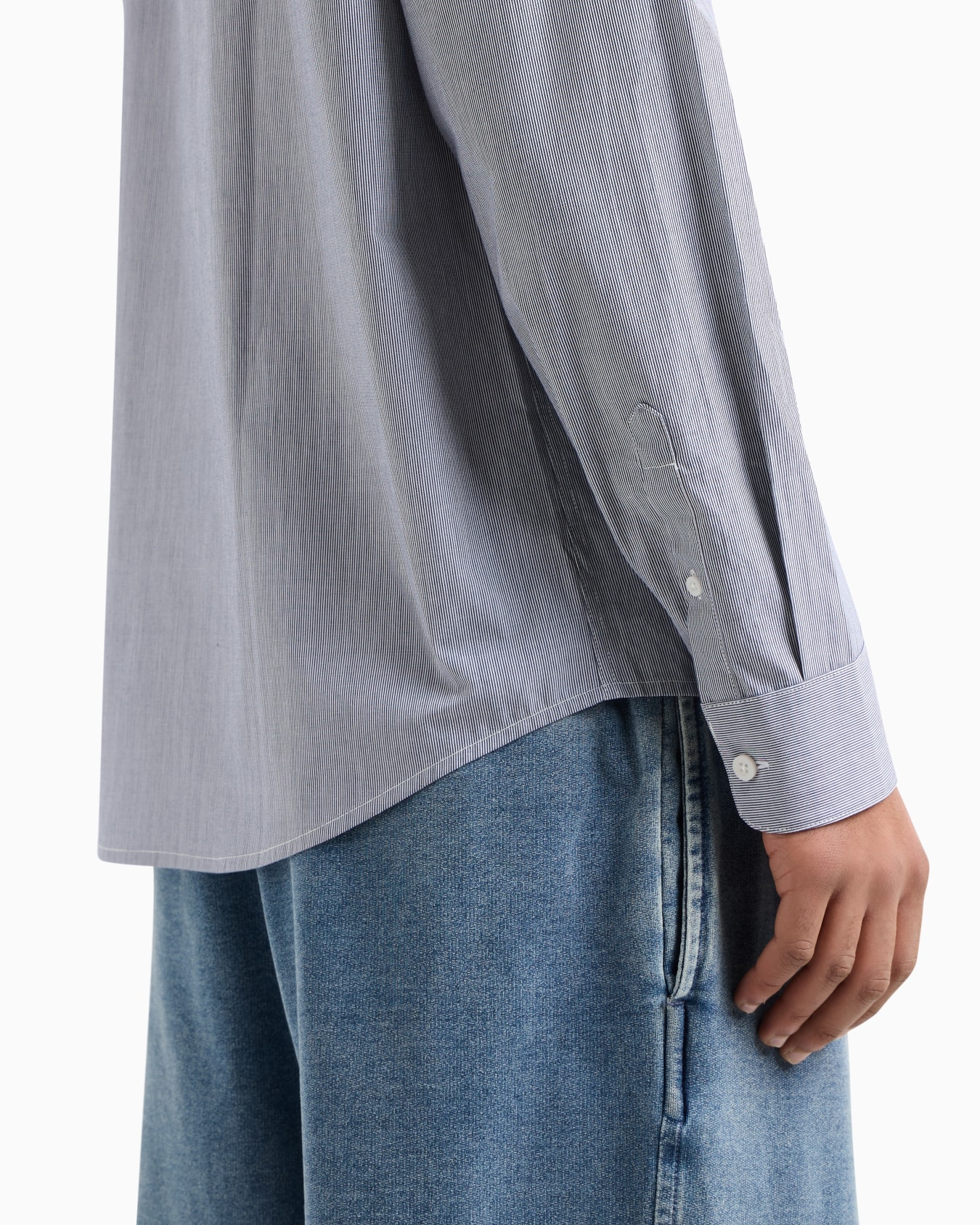 Regular fit cotton jacquard shirt Slide 4