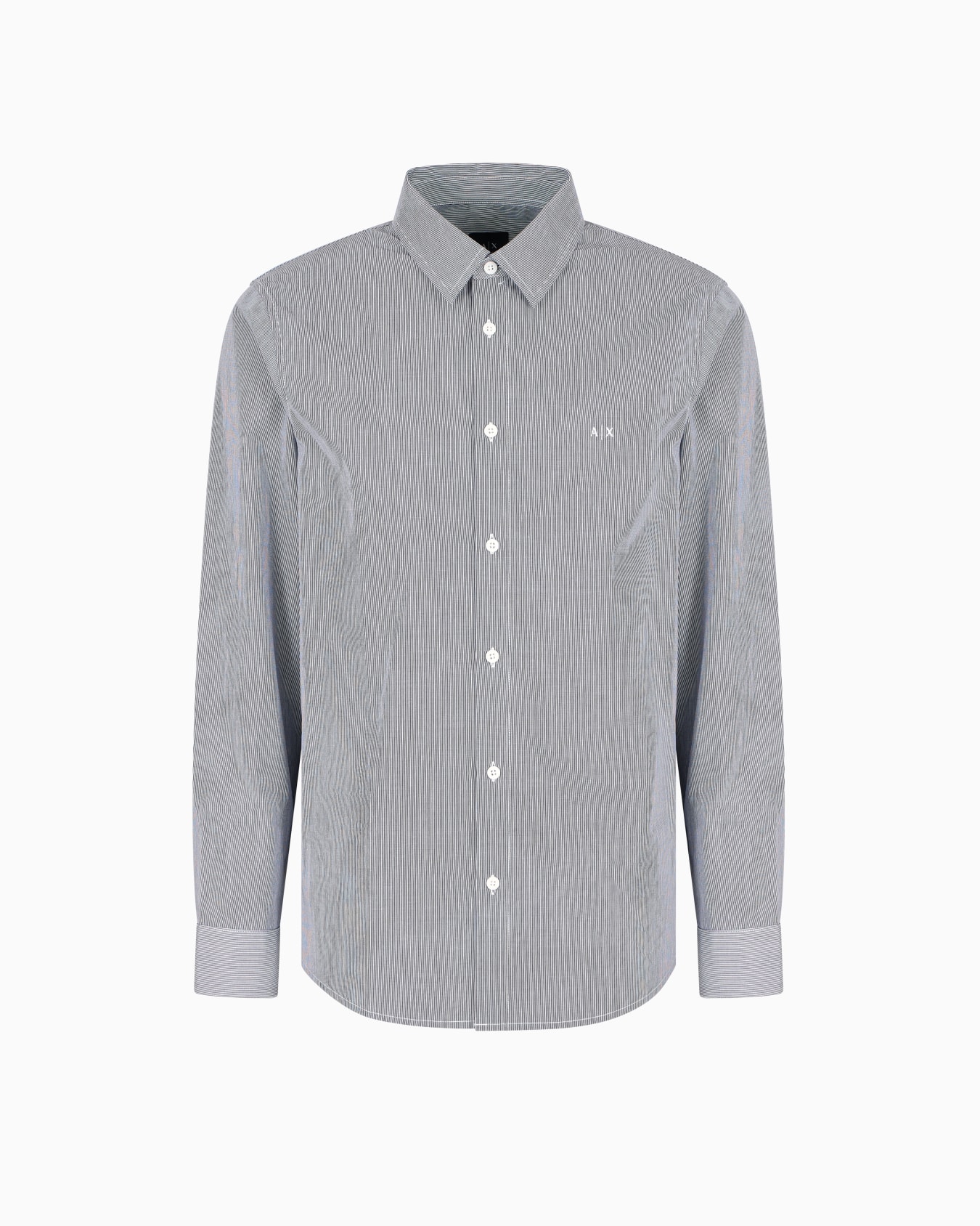 Regular fit cotton jacquard shirt Slide 0