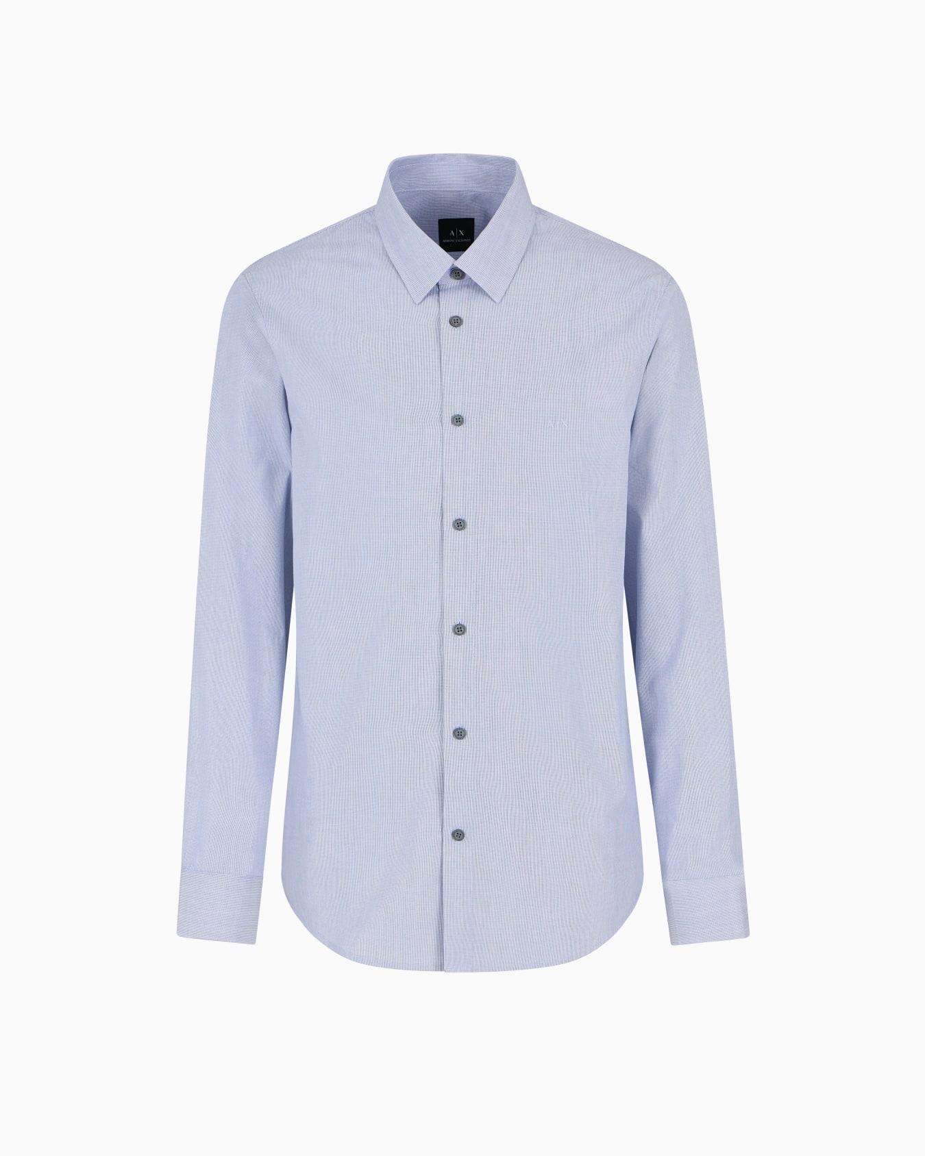 Regular fit cotton jacquard shirt Slide 0