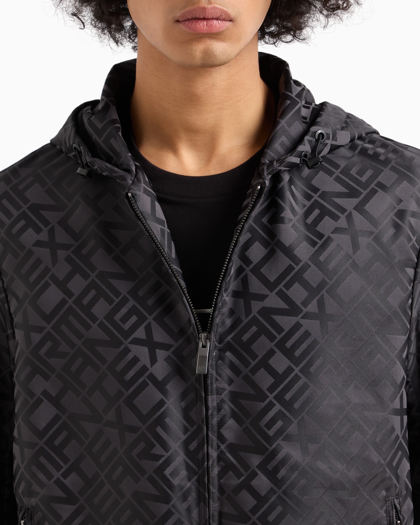 Veste à capuche en tissu avec logo Diapositive 4