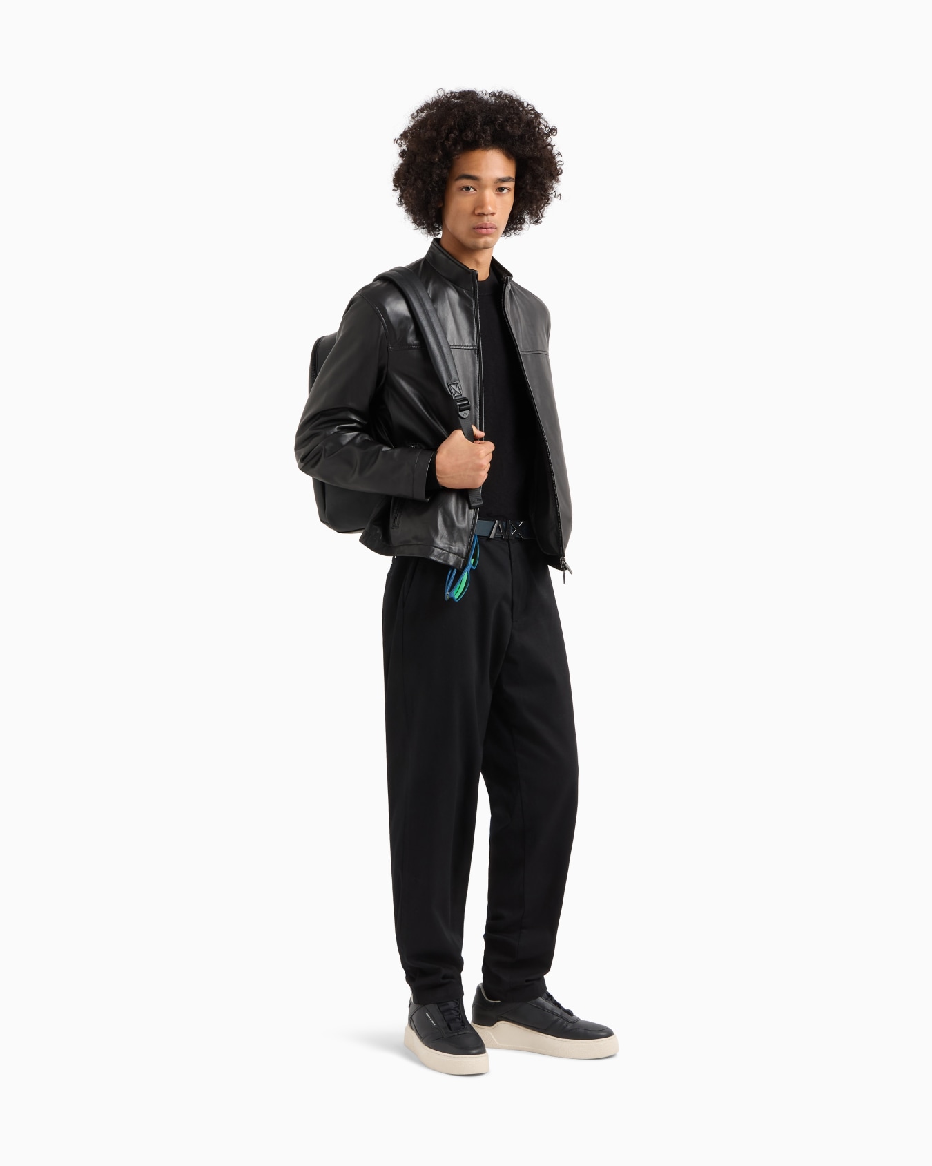Matte Jacke aus echtem Leder Folie 1