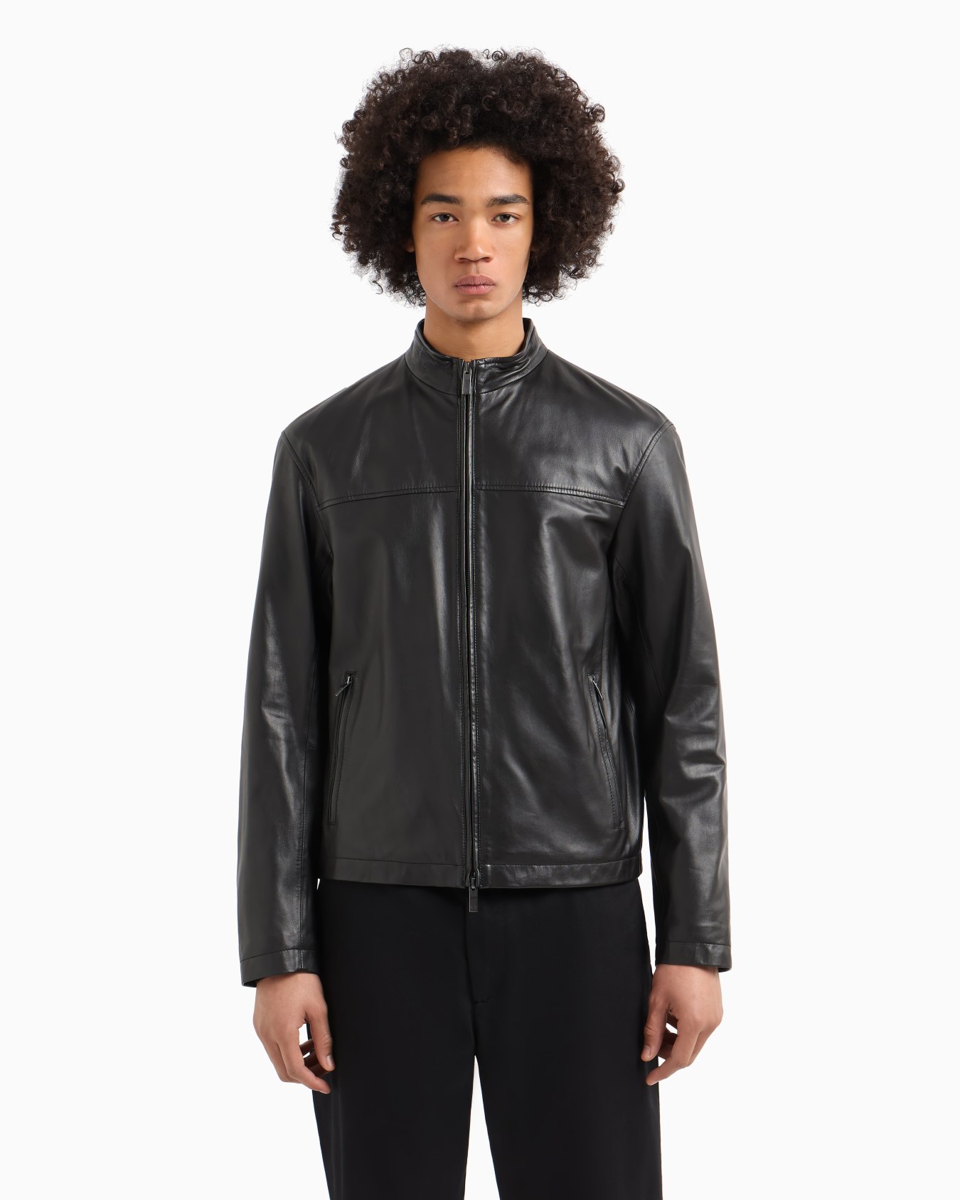 Matte Jacke aus echtem Leder Folie 3
