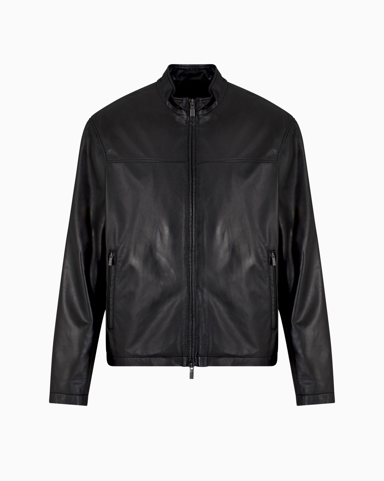 Matte Jacke aus echtem Leder Folie 0