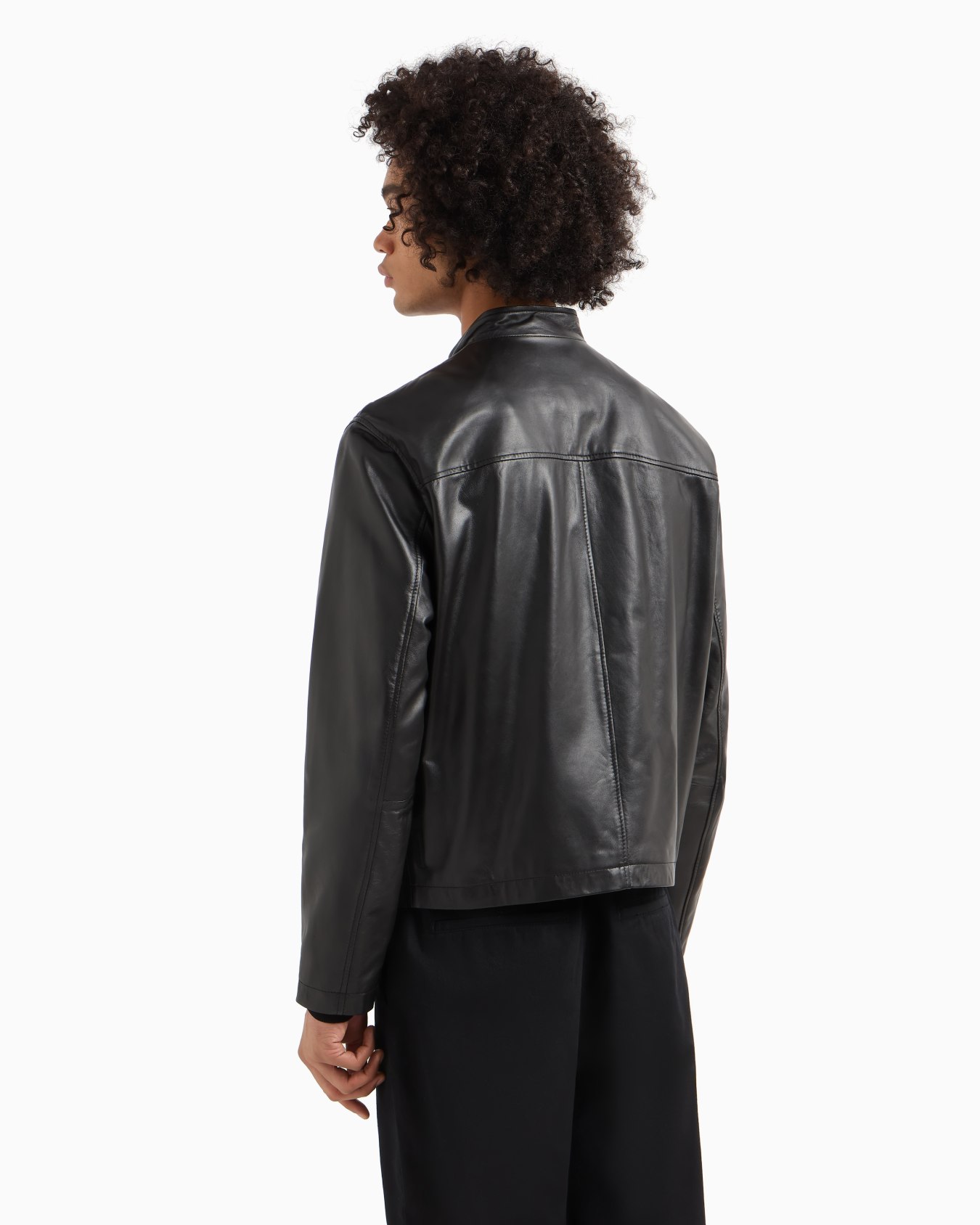 Matte Jacke aus echtem Leder Folie 2