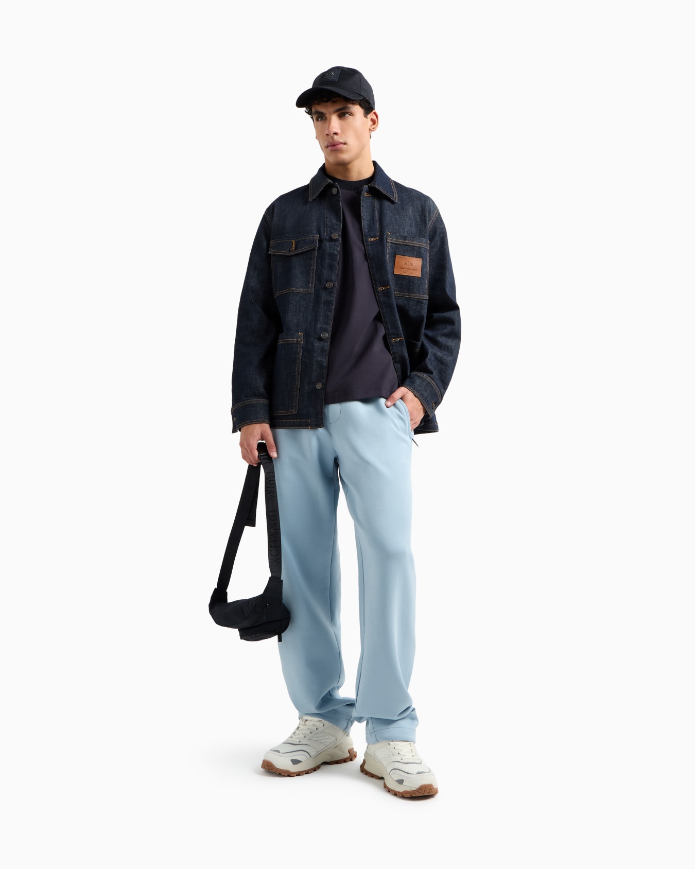 Bonded Stretch Fleece Joggers Slide 1