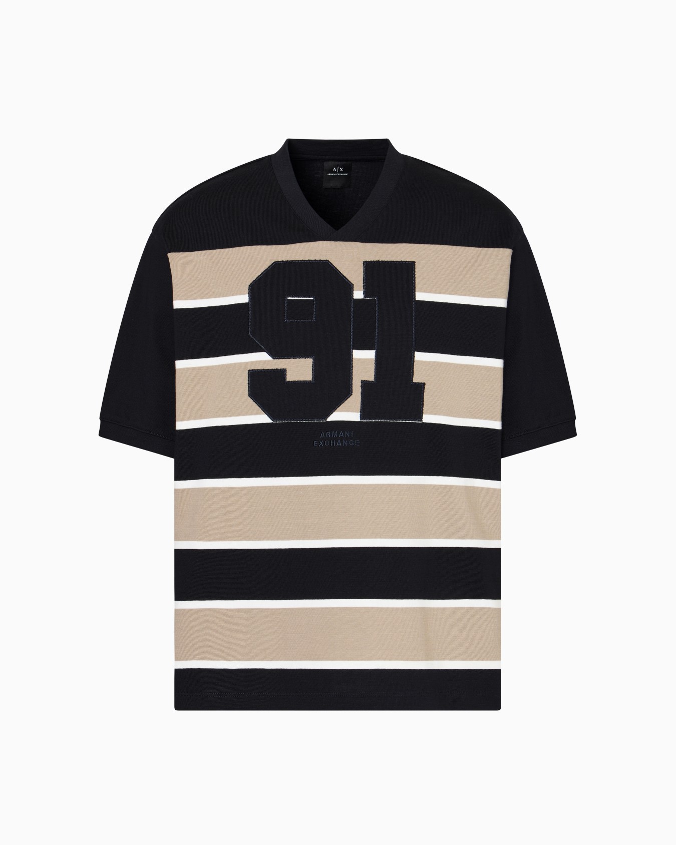 Camiseta holgada de rayas largas 91 Diapositiva 0