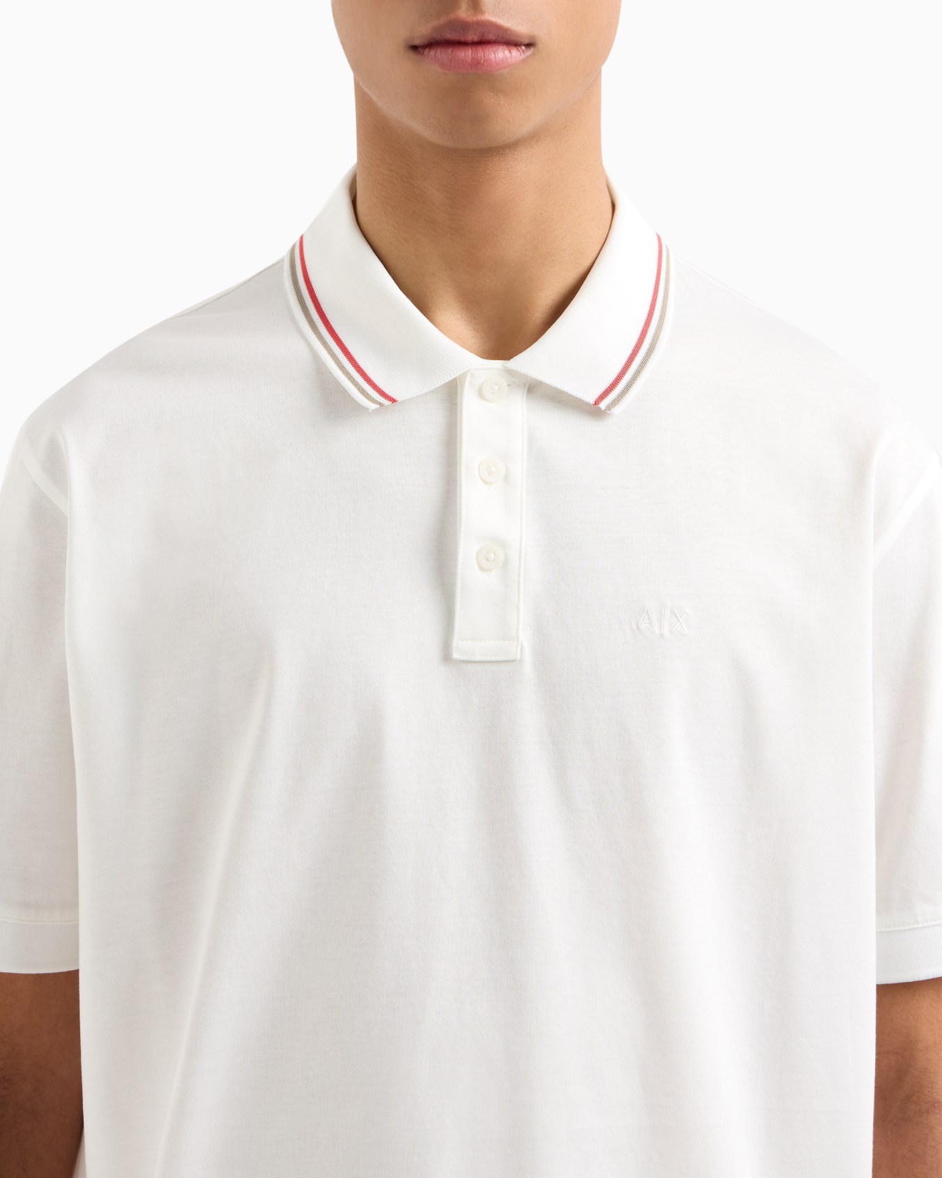 Regular fit polo shirt in mercerised cotton Slide 4