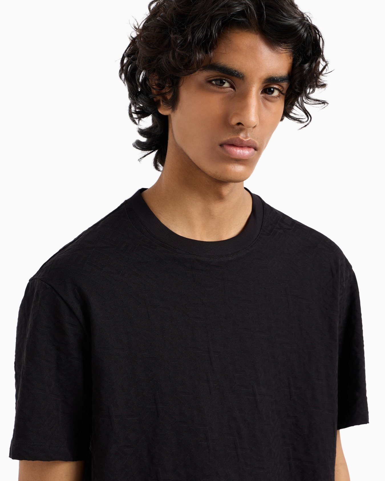 Mercerized cotton basic t-shirt Slide 4