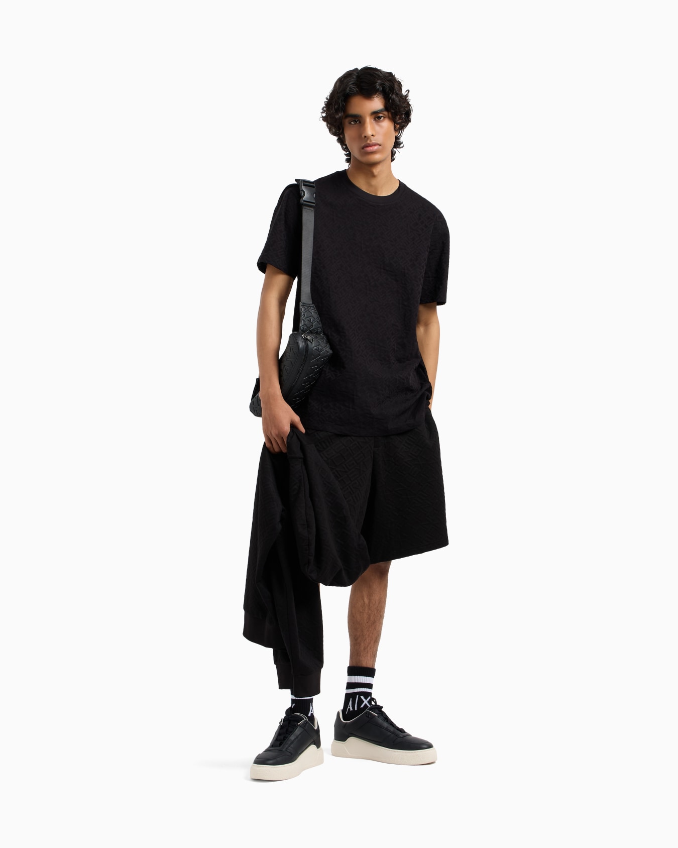 Mercerized cotton basic t-shirt Slide 1