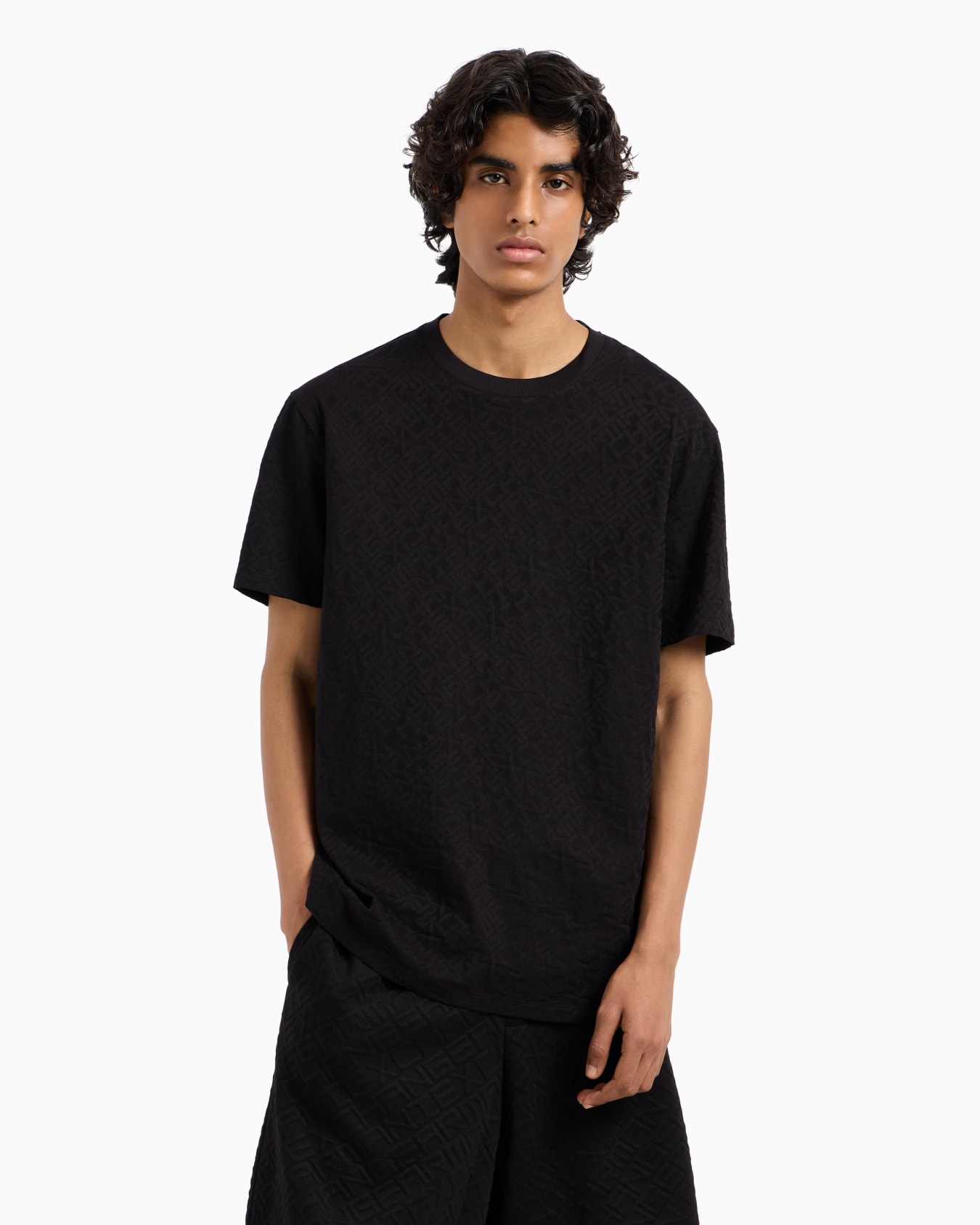 Mercerized cotton basic t-shirt Slide 3