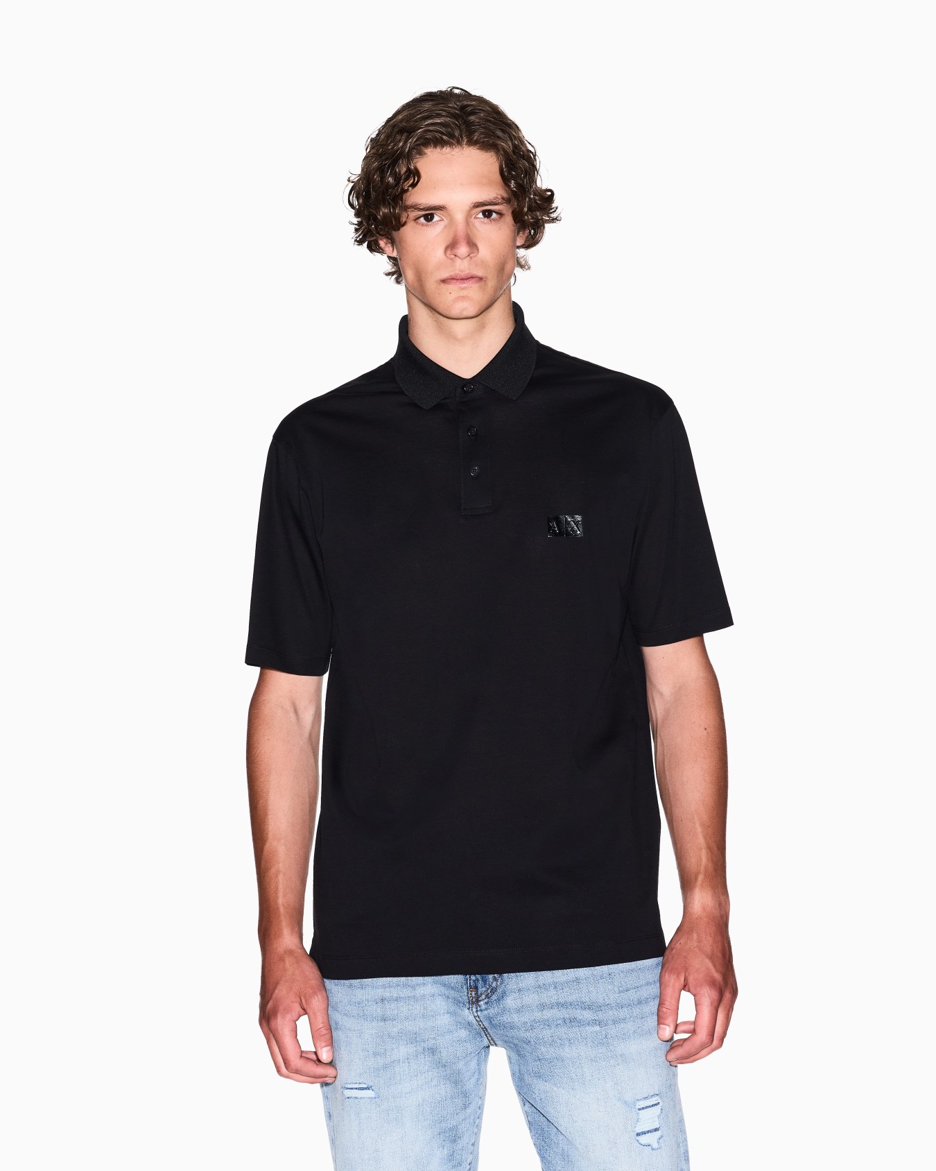 Regular fit mercerised cotton polo Slide 3
